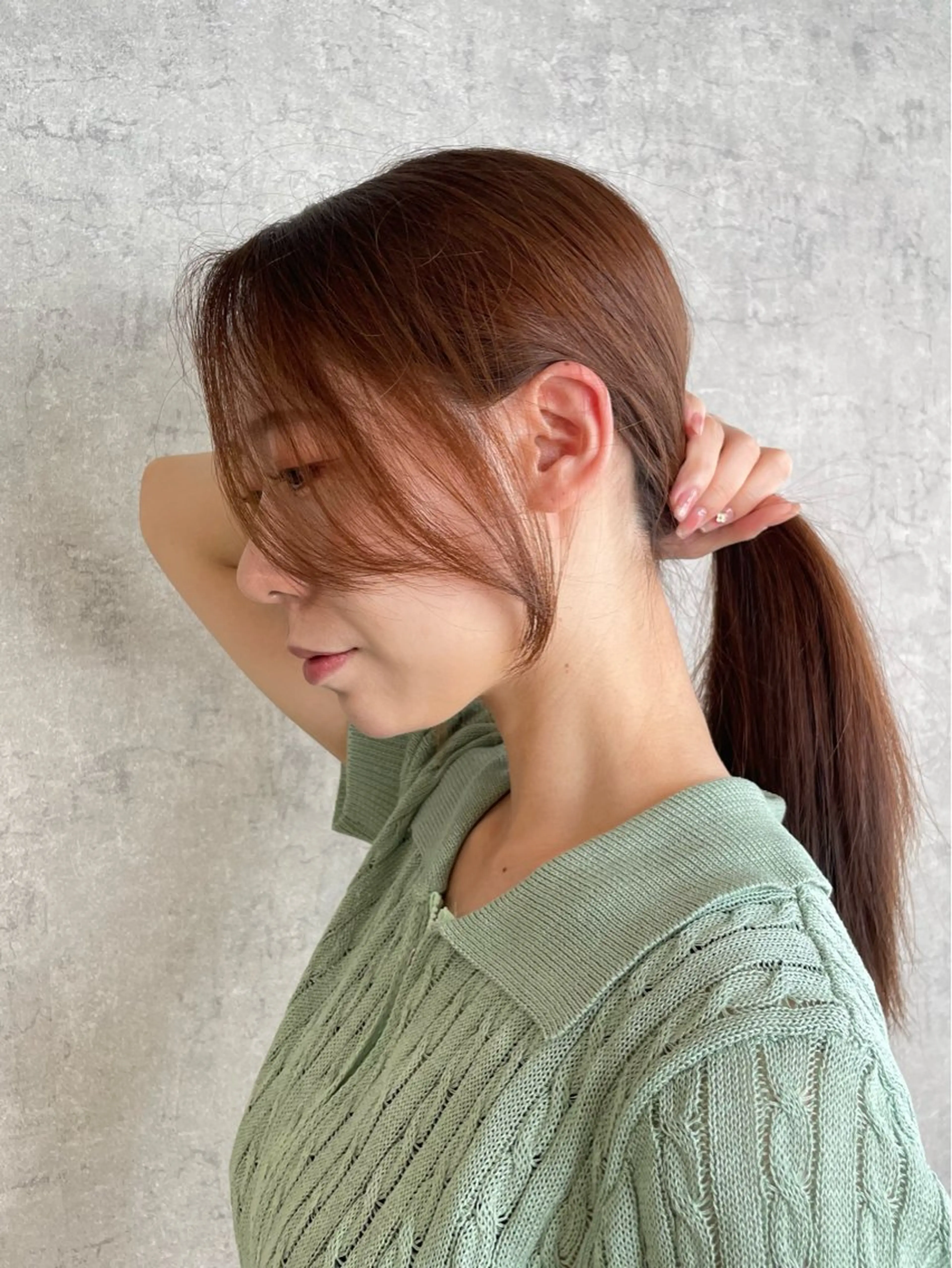 ミディアム 顔まわりレイヤー 顔周りカット 姫カット 髪質改善 韓国風ヘア カット トリートメント トレンド韓国ヘア 🇰🇷のんのヘアスタイル