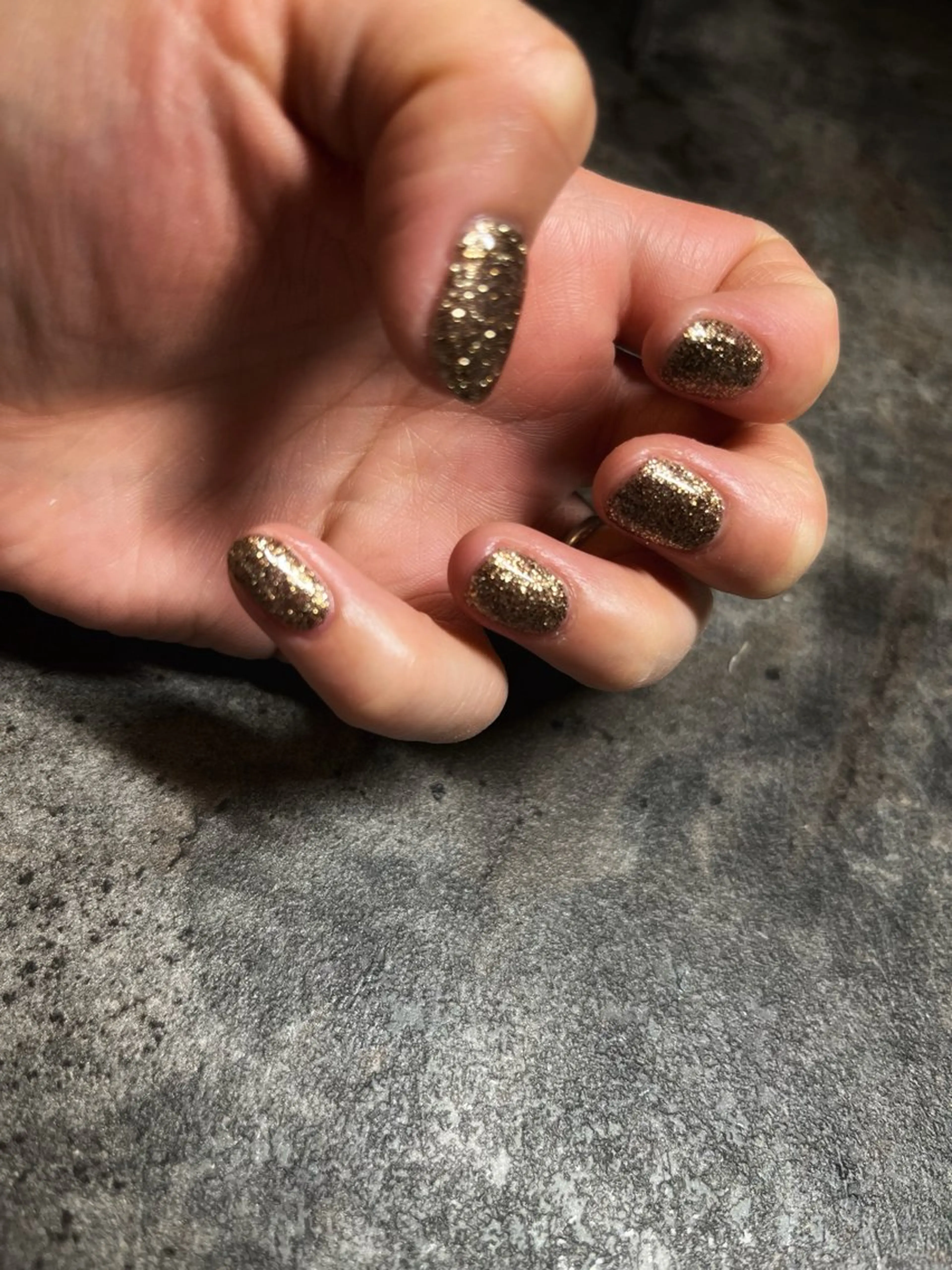 ネイル ラメ(グリッター) ハンドネイル 筒井 美穂のネイルデザイン