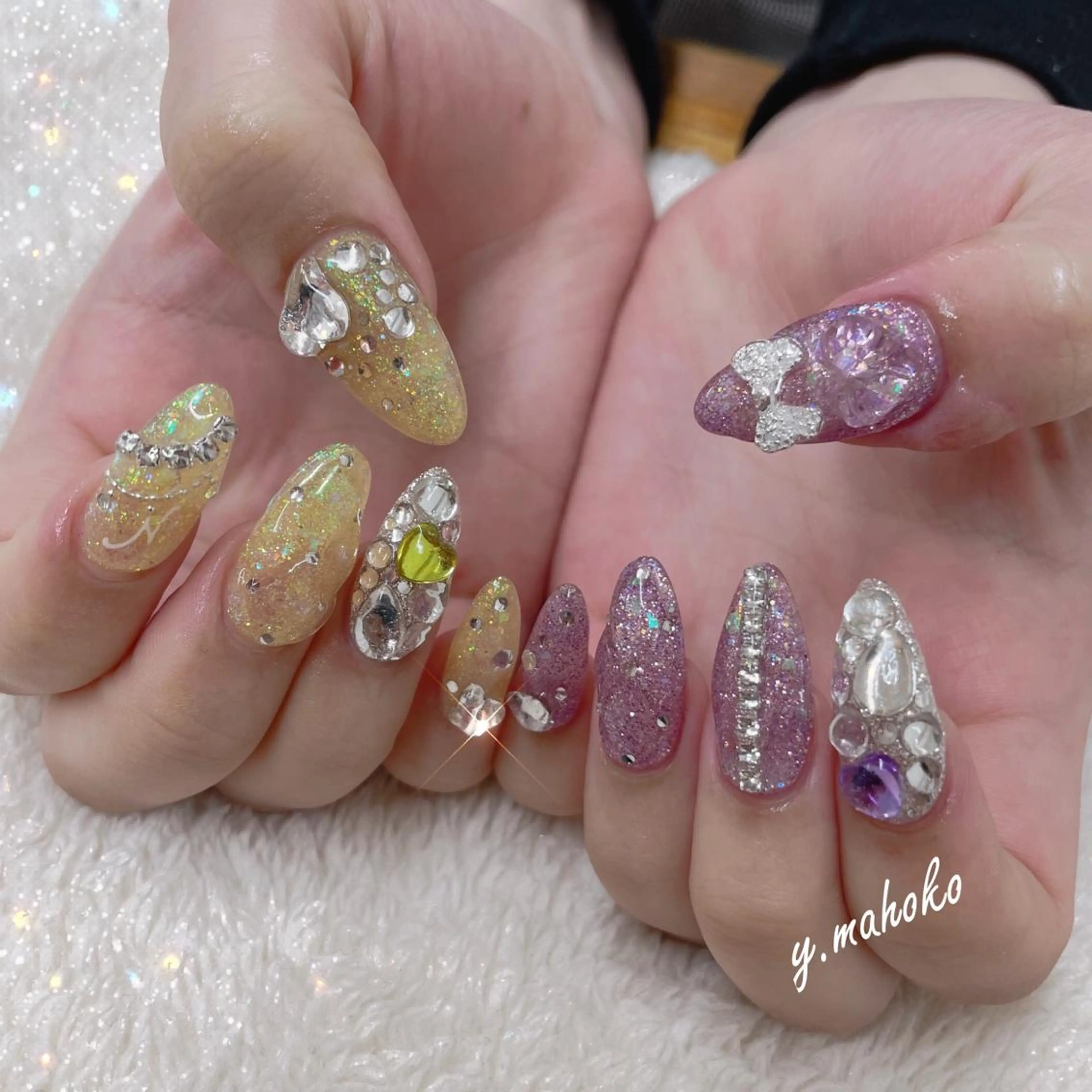 ネイル ハンドネイル She nail studio 原宿所属・パラジェル有/ スカルプ/mahoのネイルデザイン