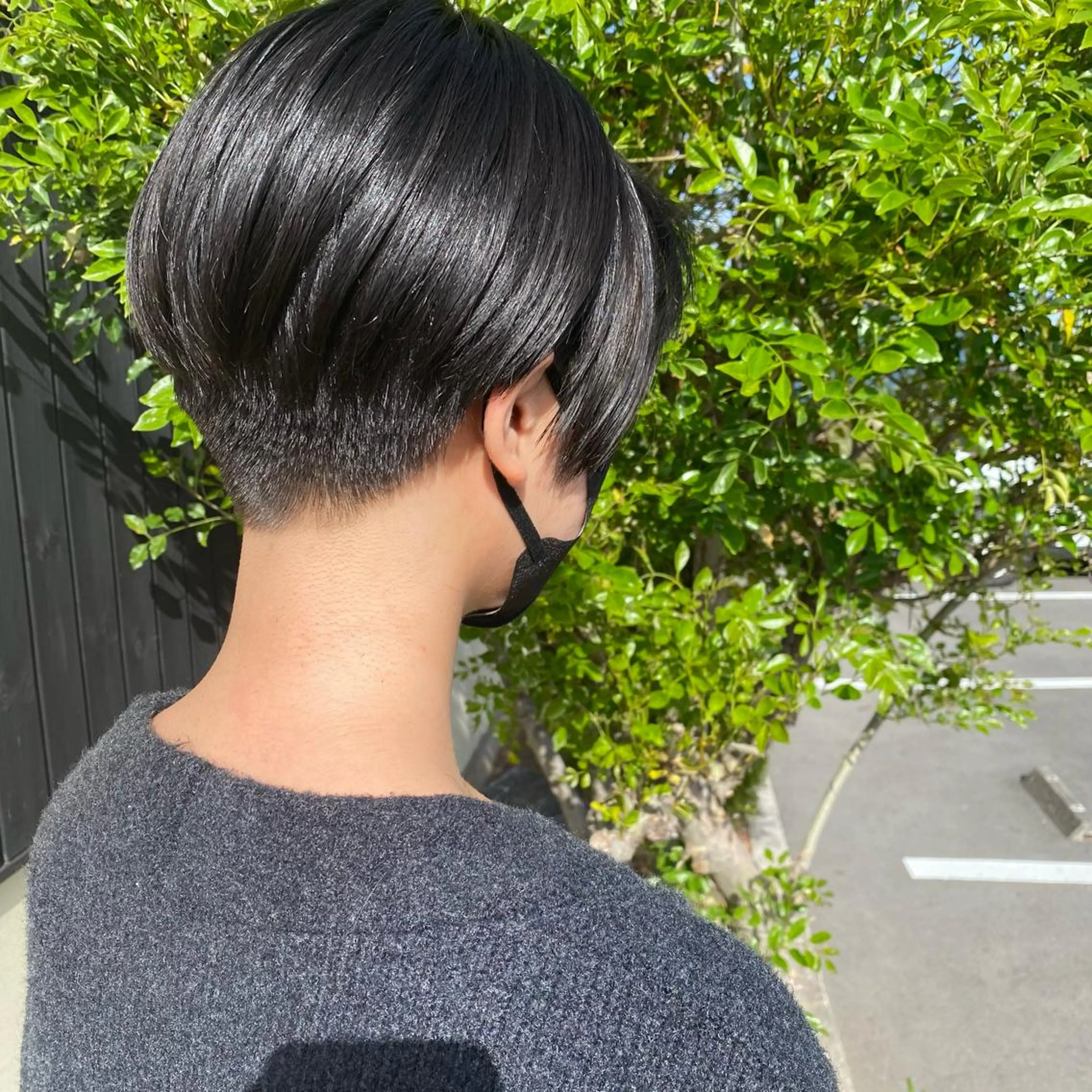 ショート ハンサムショート ショートヘア 青とそら いしざかのヘアスタイル