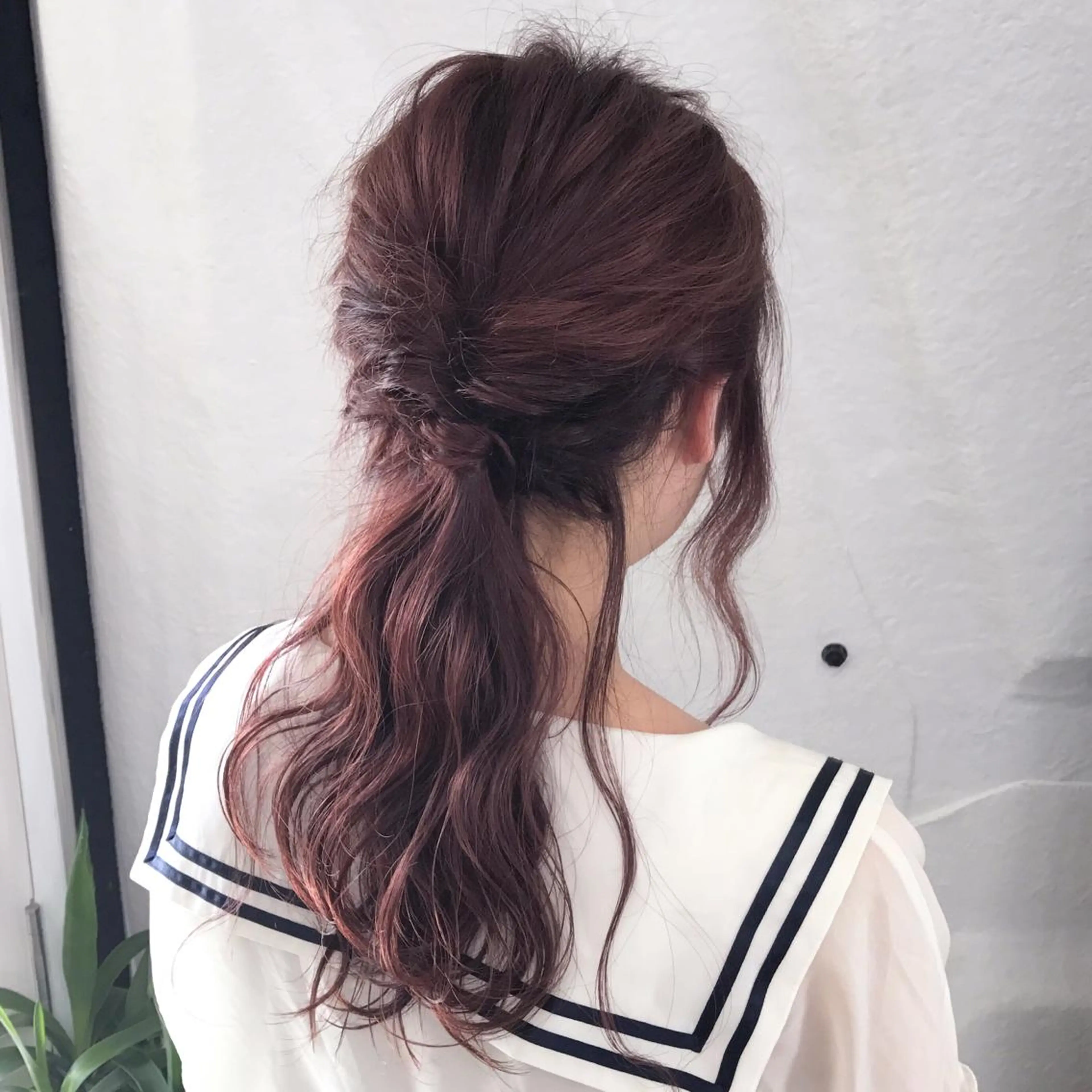 ロング カラー ヘアアレンジ ハイライトカラー ピンクカラー 3Dハイライト 簡単アレンジ ハイライト サロウィン所属・K-POP好き美容師 🇰🇷Kai.Yのヘアスタイル