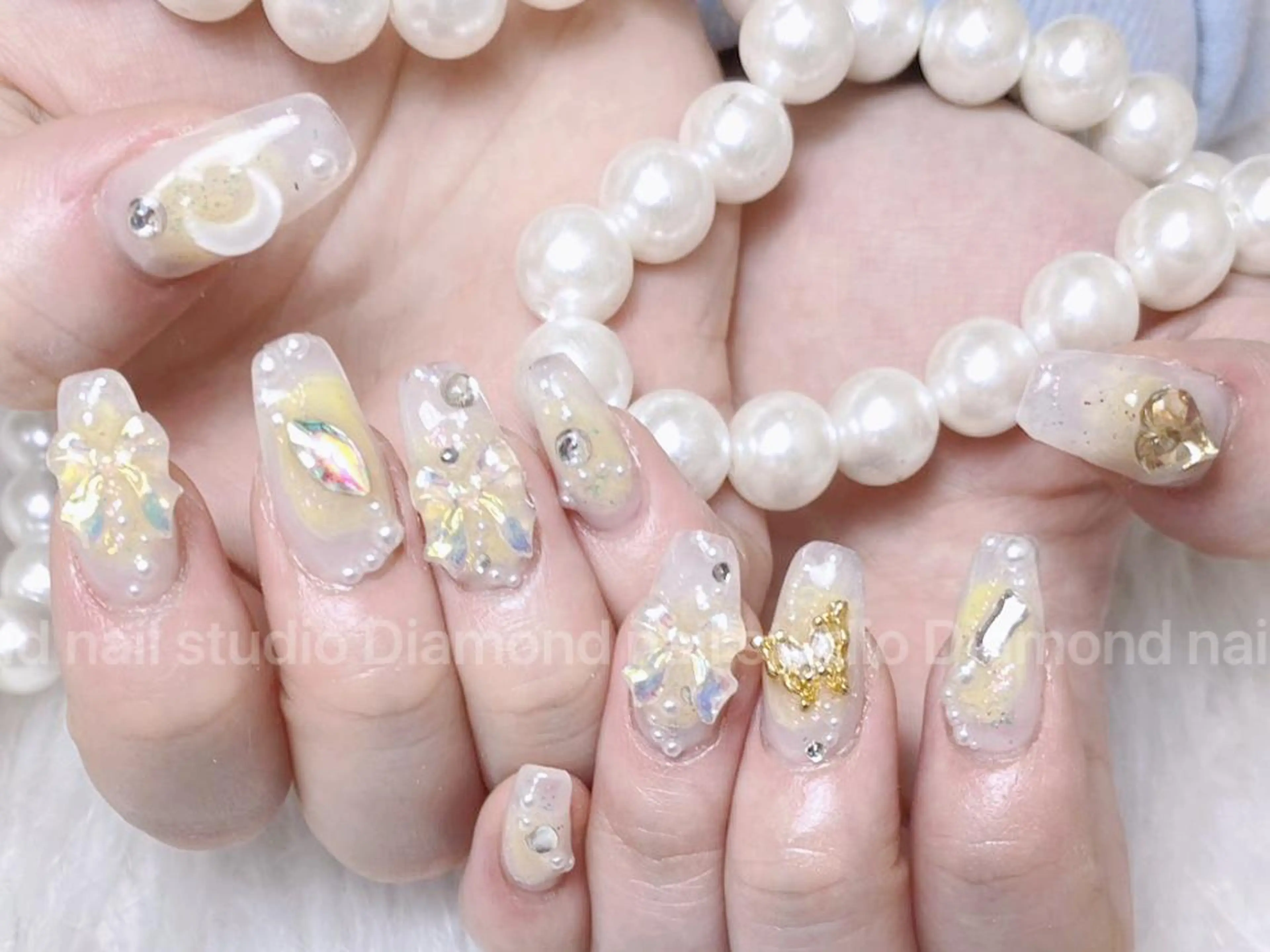 ネイル 持ち込み ハンドネイル ハンドケア Diamond 🚢のネイルデザイン