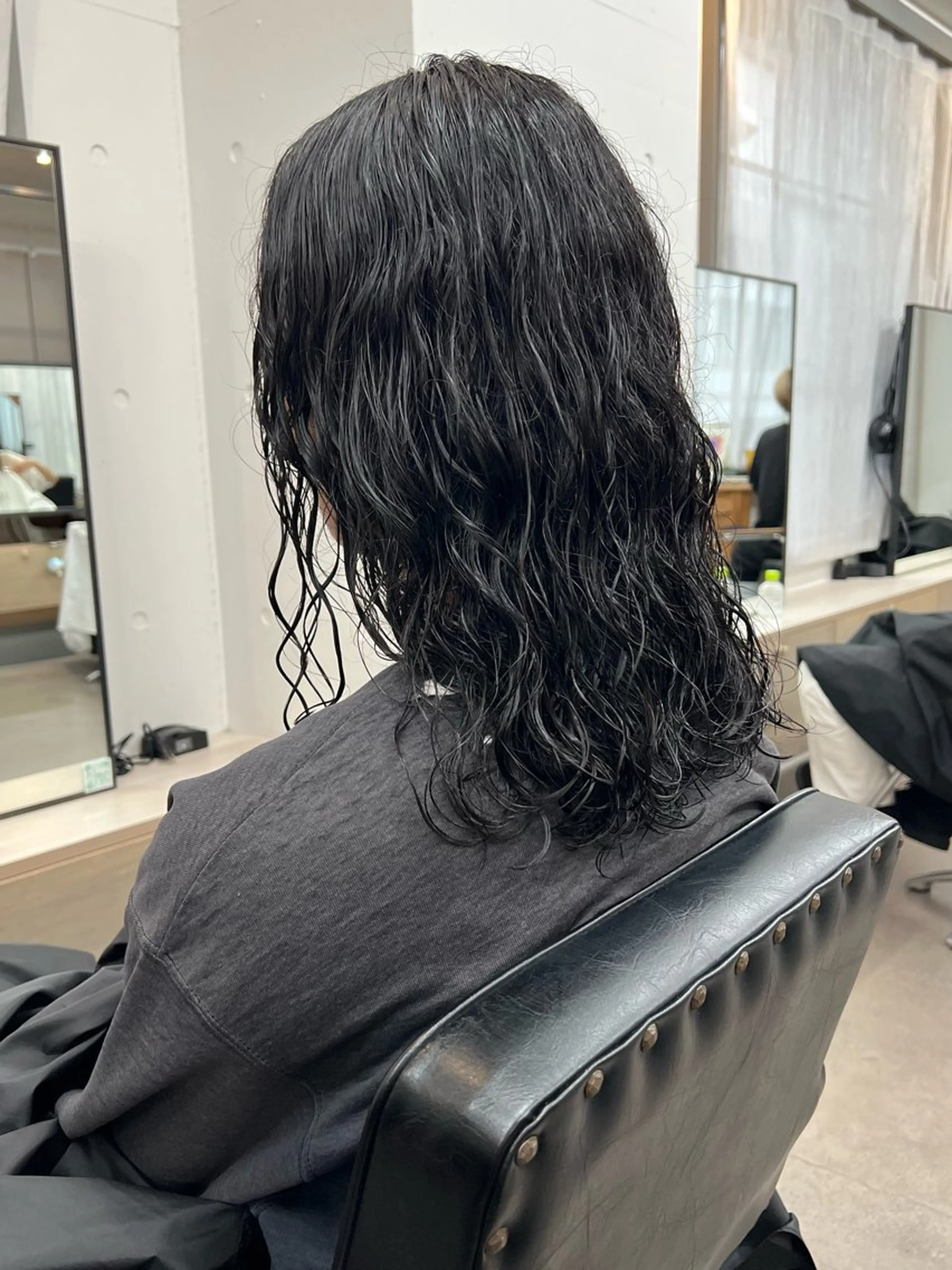 ミディアム パーマ juno所属・ボブ/パーマ/透明感 カラー　善方浩貴のヘアスタイル