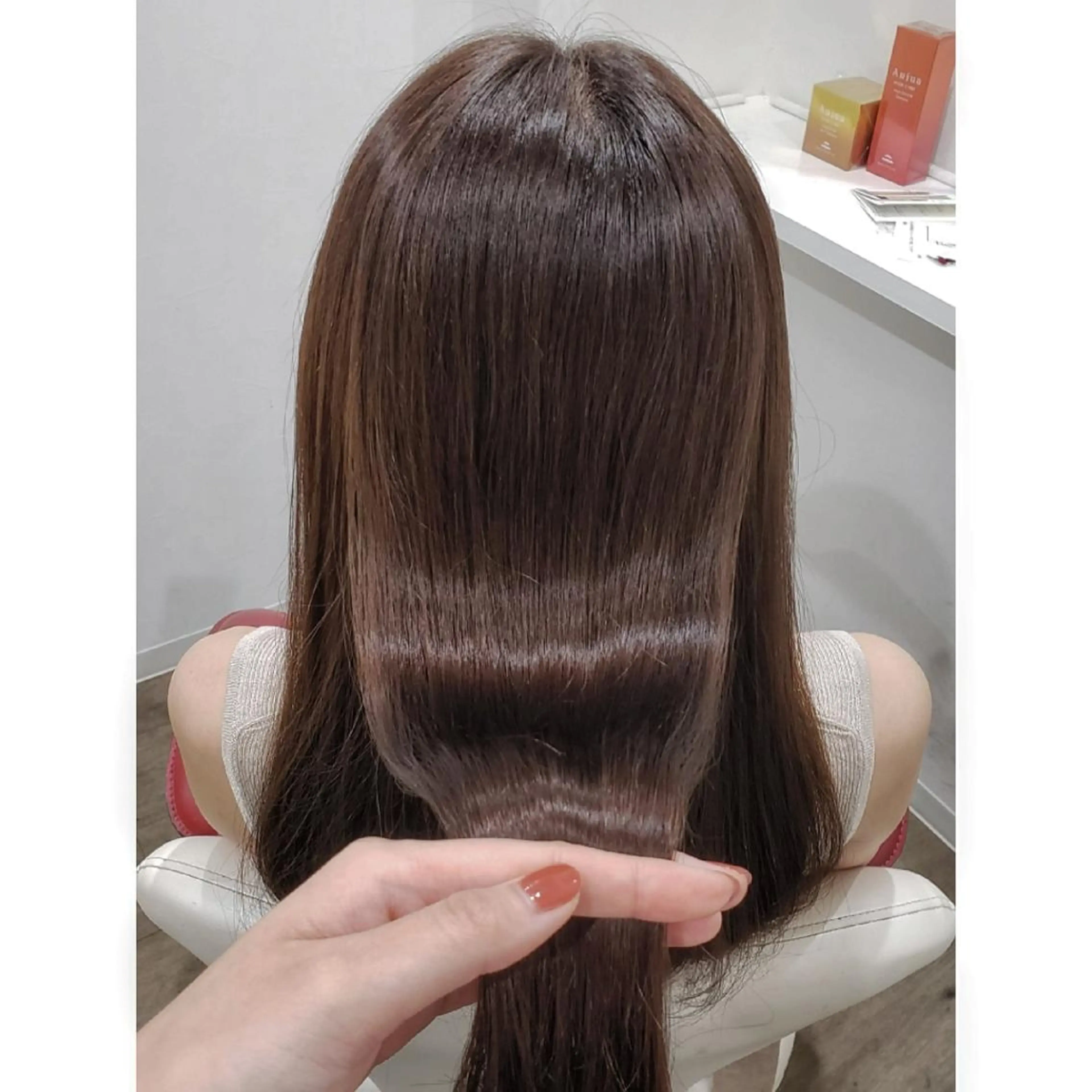 ロング カラー ヘアアレンジ ベージュカラー 髪質改善 縮毛矯正 トリートメント 酸性ストレート カット ヘアカラー 縮毛矯正 髪質改善サロン🍃 AIRI のヘアスタイル