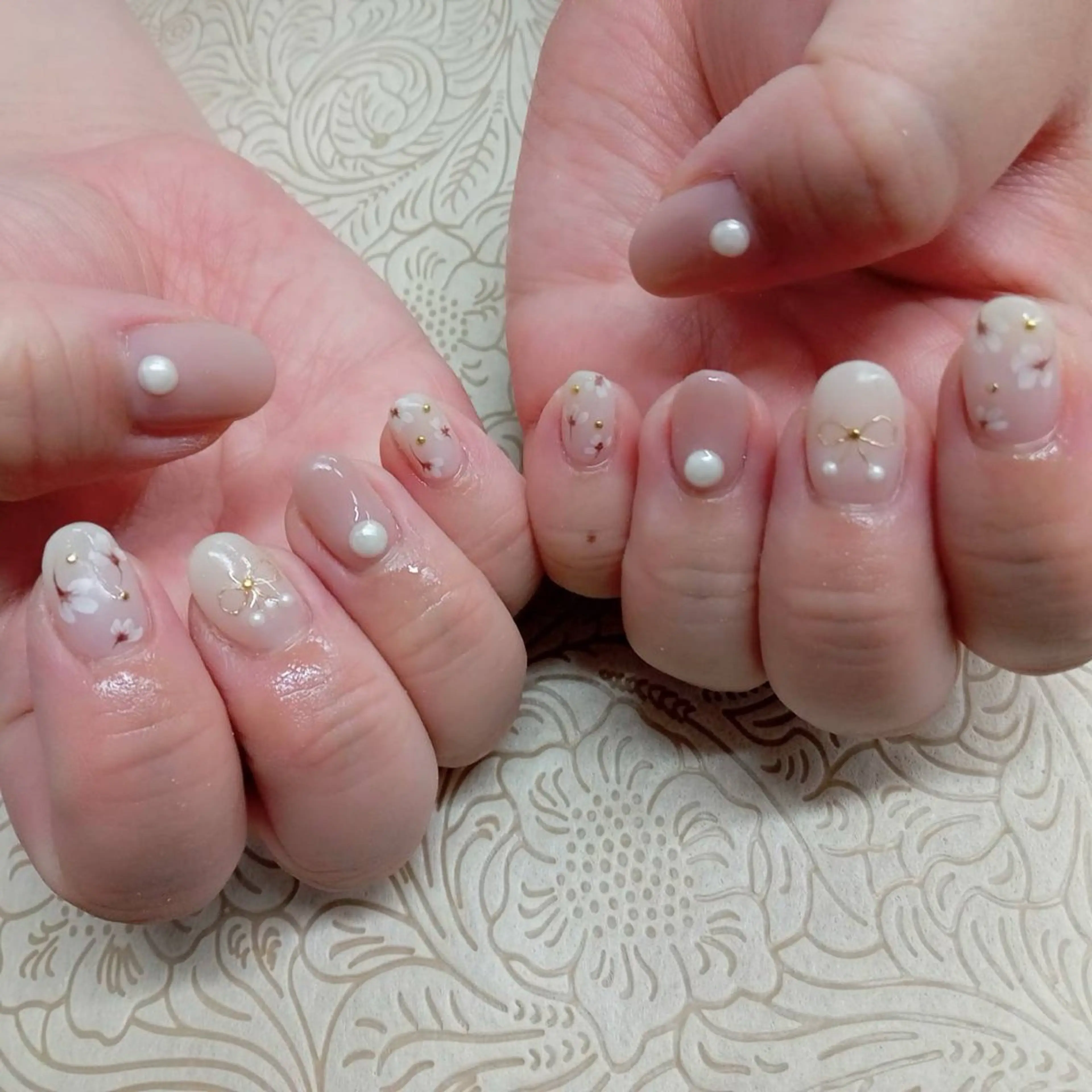 ネイル フラワーネイル precious nail room所属・precious nail  roomのネイルデザイン