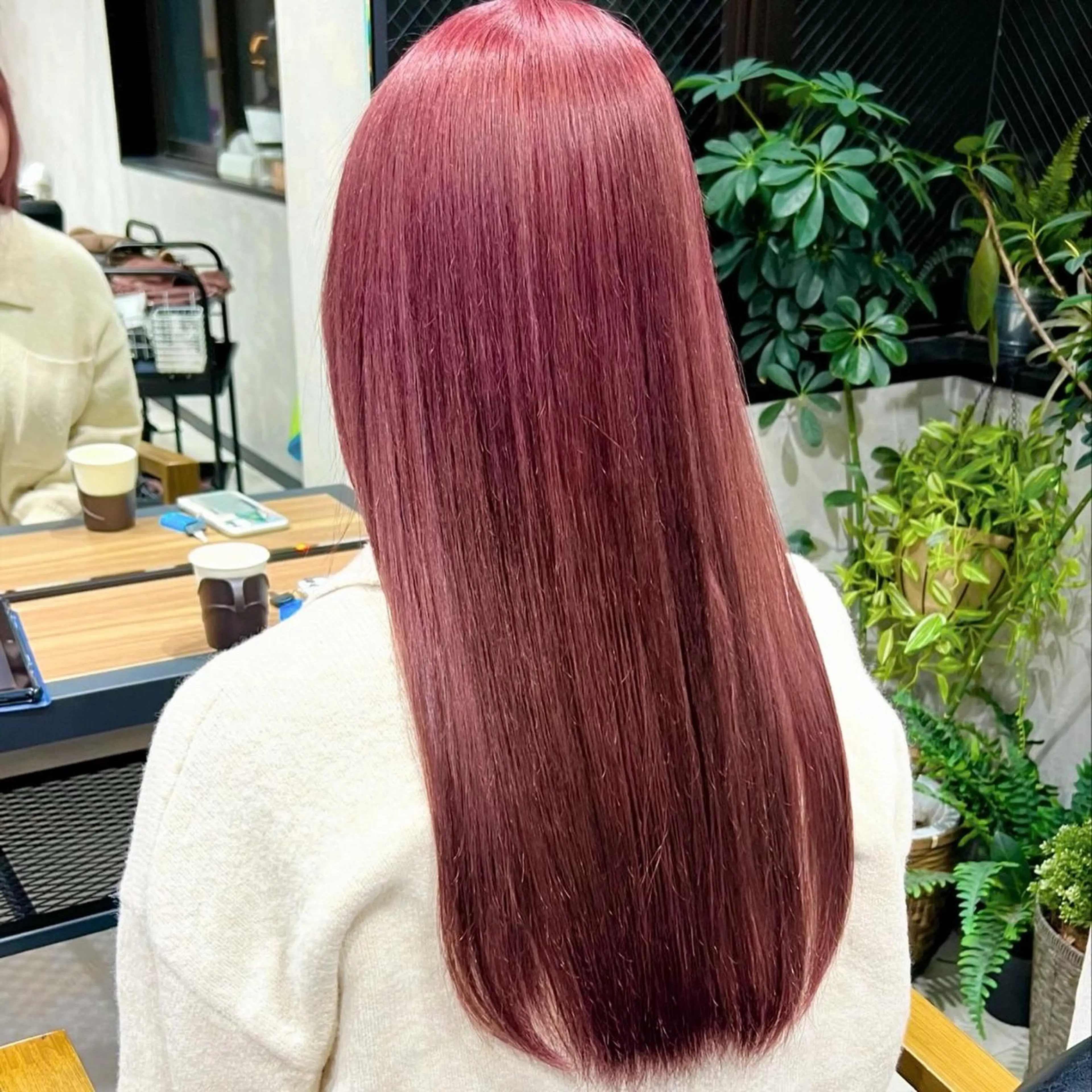 ロング カラー ピンクカラー ヘアカラー 艶カラー YOSHIMURAのヘアスタイル