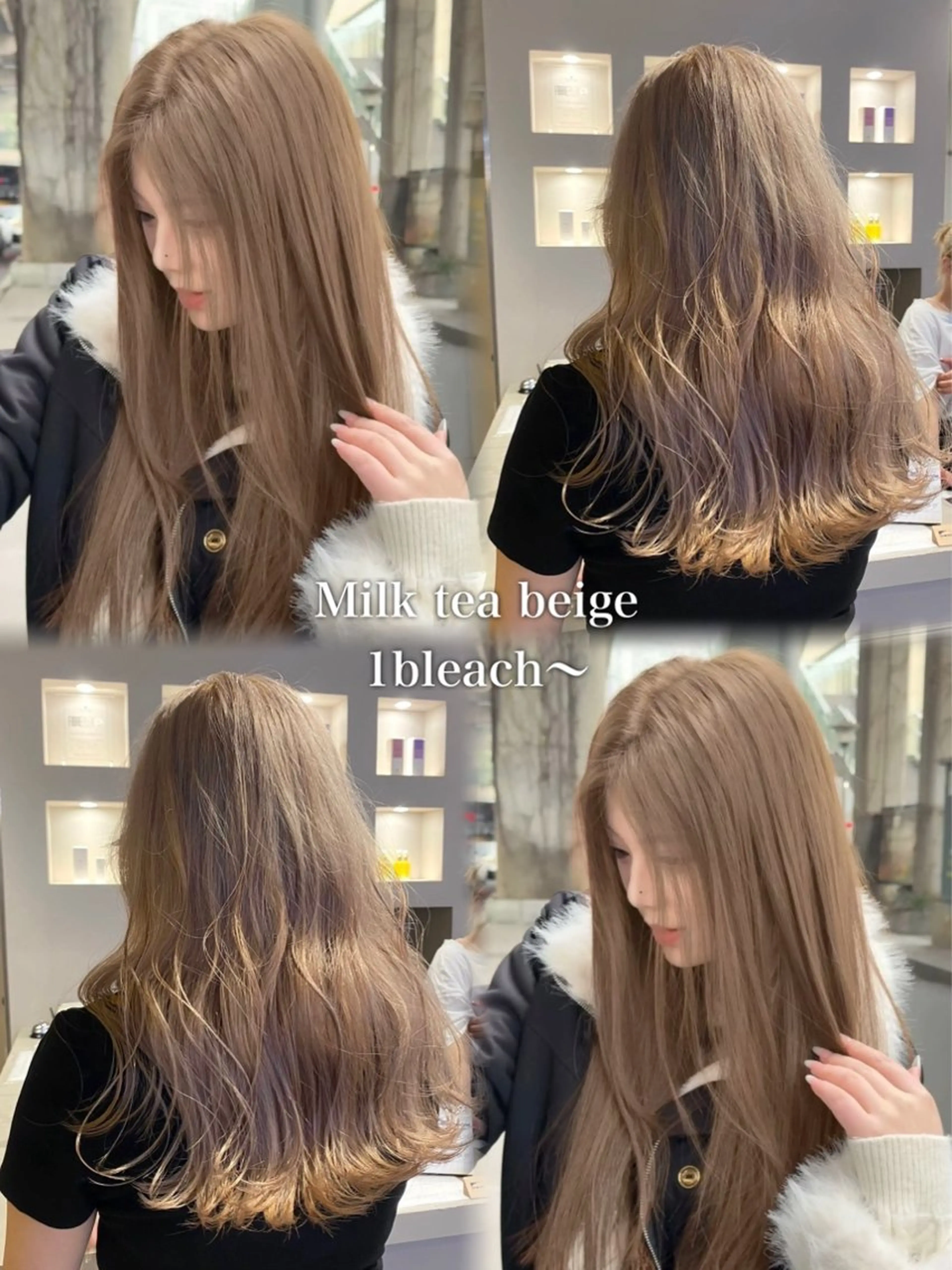 ロング カラー ヘアアレンジ カット ヘアカラー えびけん/色落ちまで 可愛い♥️のヘアスタイル