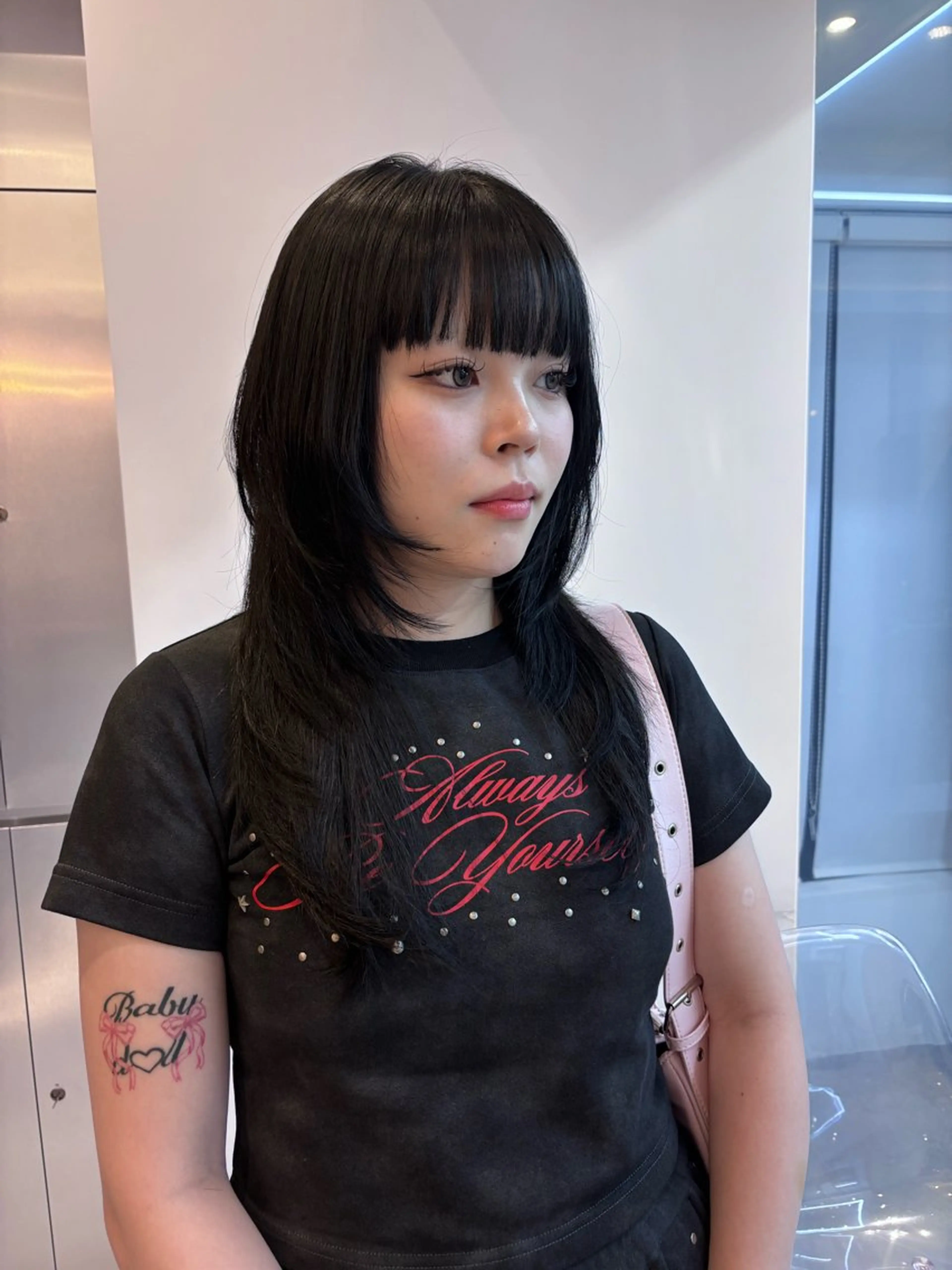 ロング ハッシュカット カット ヘアカラー 透明感/韓国ヘア/ miyu 🎀のヘアスタイル