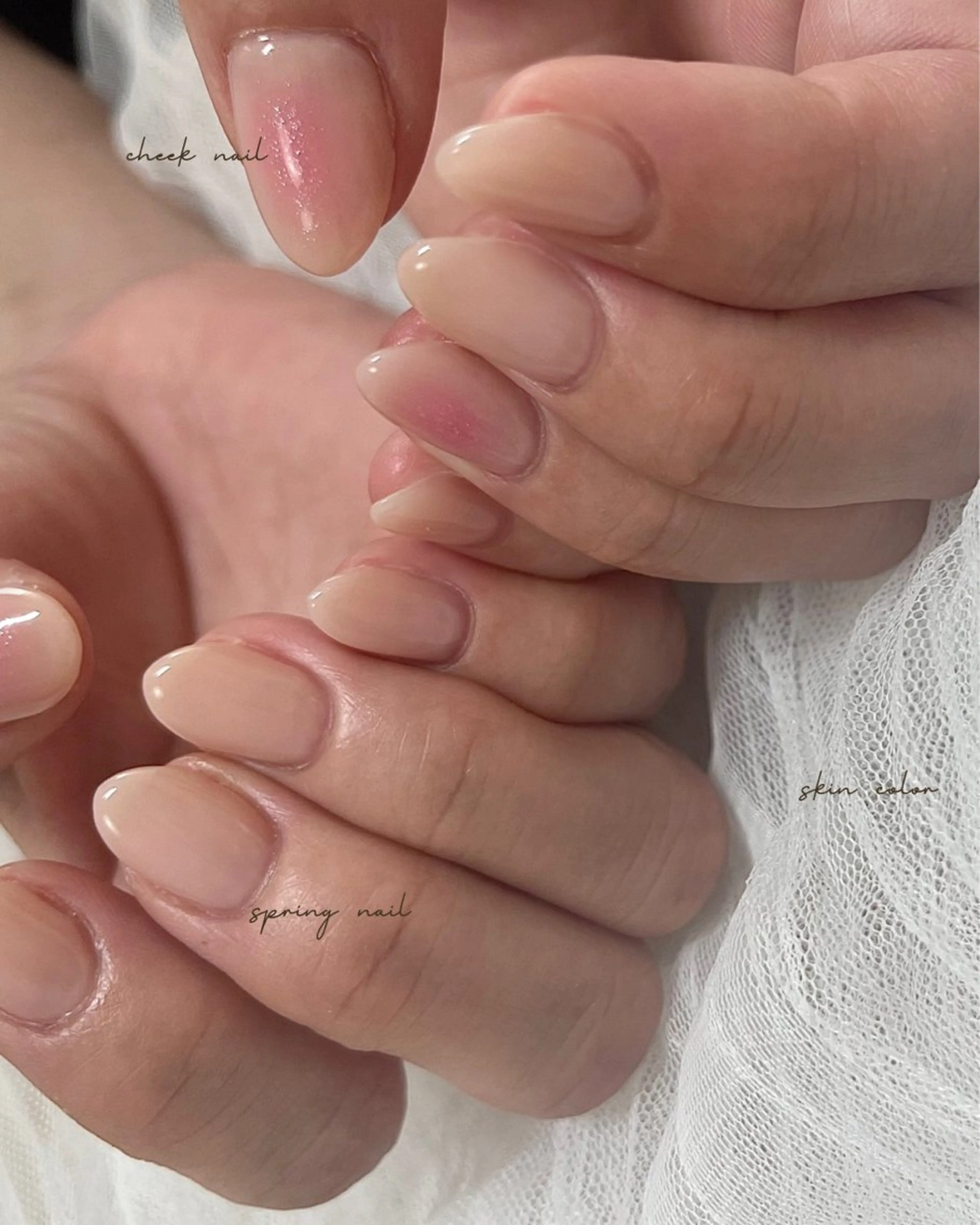 ネイル チークネイル ラメ(グリッター) ワンカラーネイル ピンク シンプルネイル nail salon slothのネイルデザイン