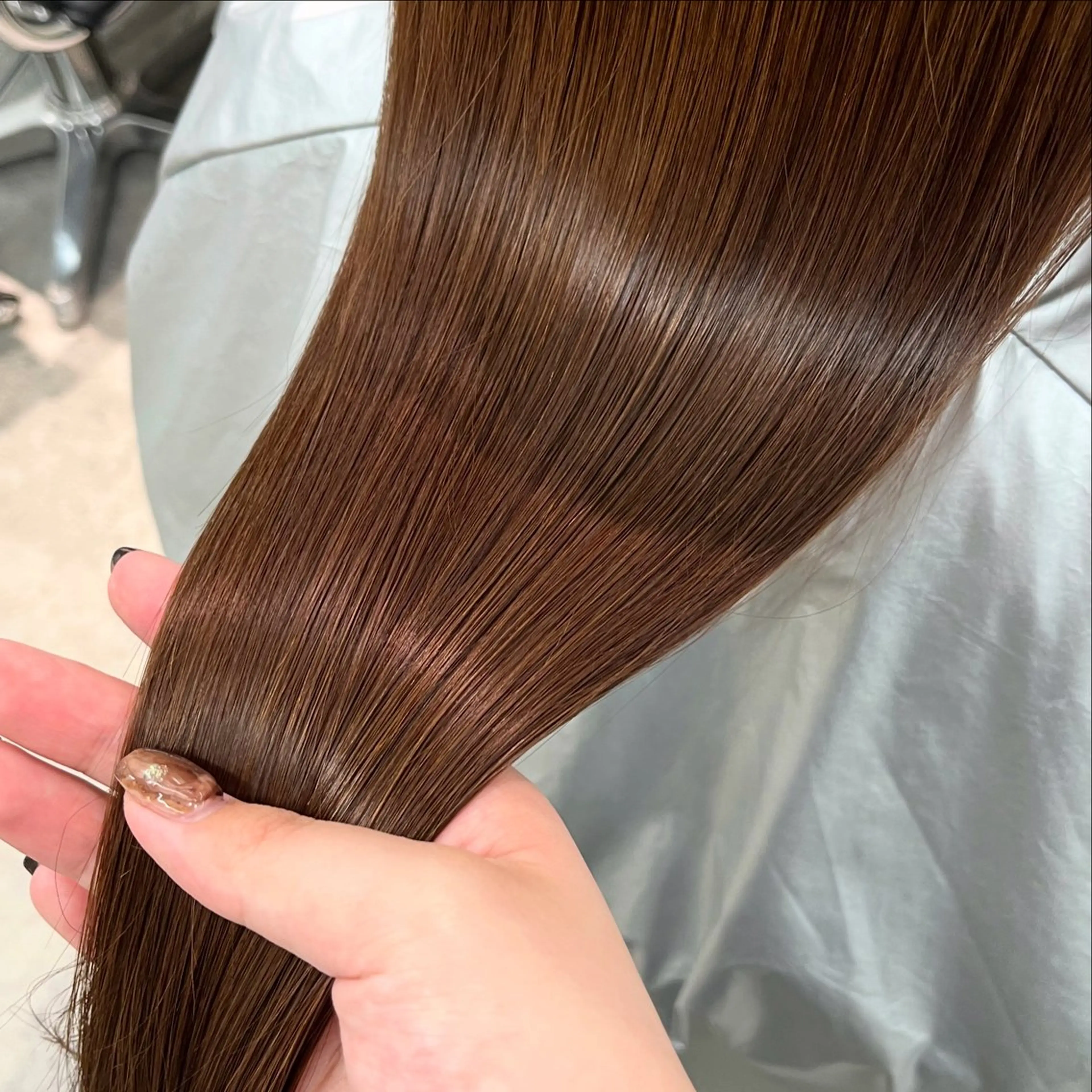 セミロング トリートメント 暖色/ミルクティ/ 艶髪⭐️honokaのヘアスタイル