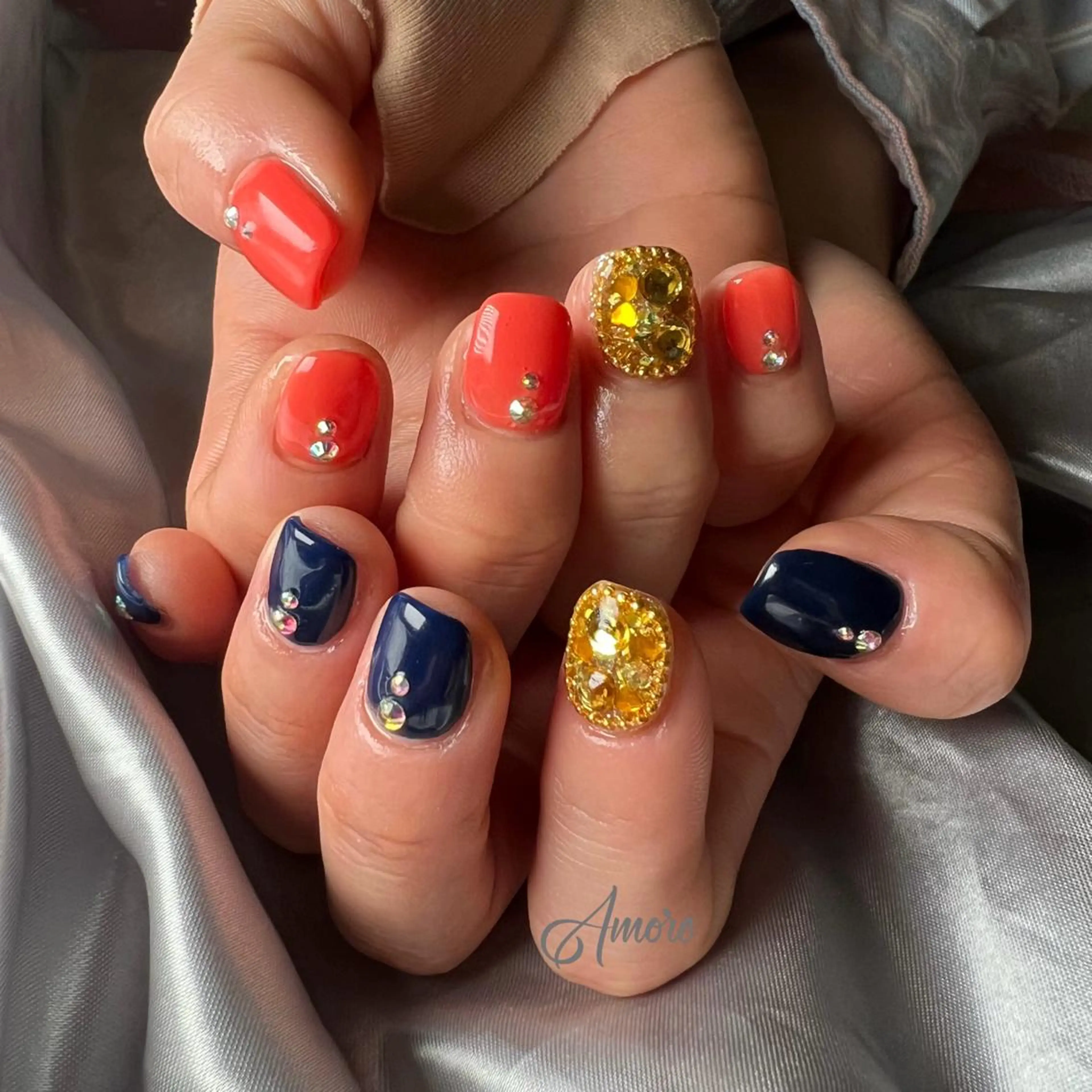 ネイル ジェルネイル 韓国ネイル ミラーネイル オフィスネイル パラジェル You kyehwaのネイルデザイン