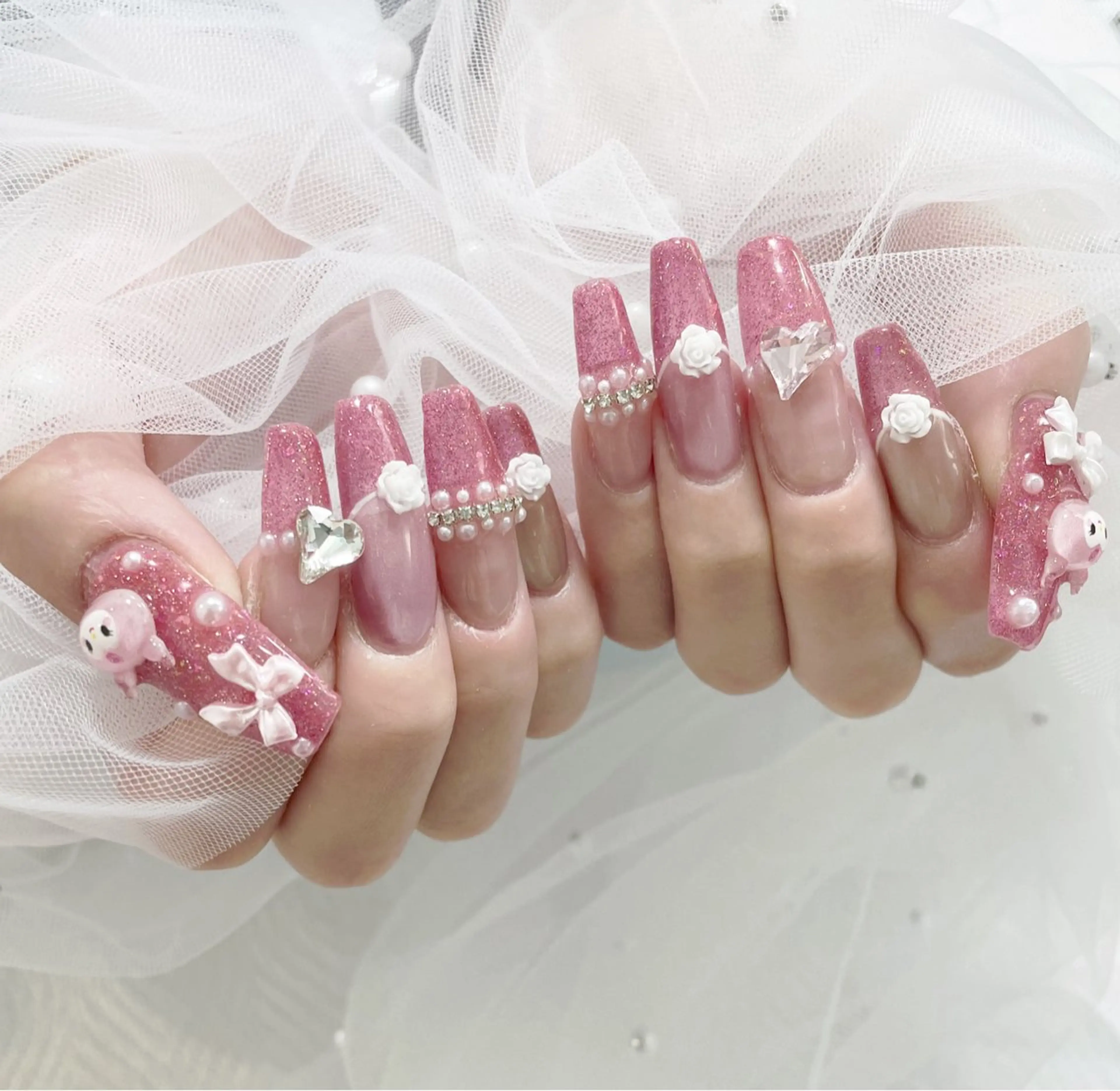 ネイル まつ毛エクステ・まつげパーマ・パリジェンヌ専門店 miel Beauty 【ミエル】所属・。 minamiのネイルデザイン