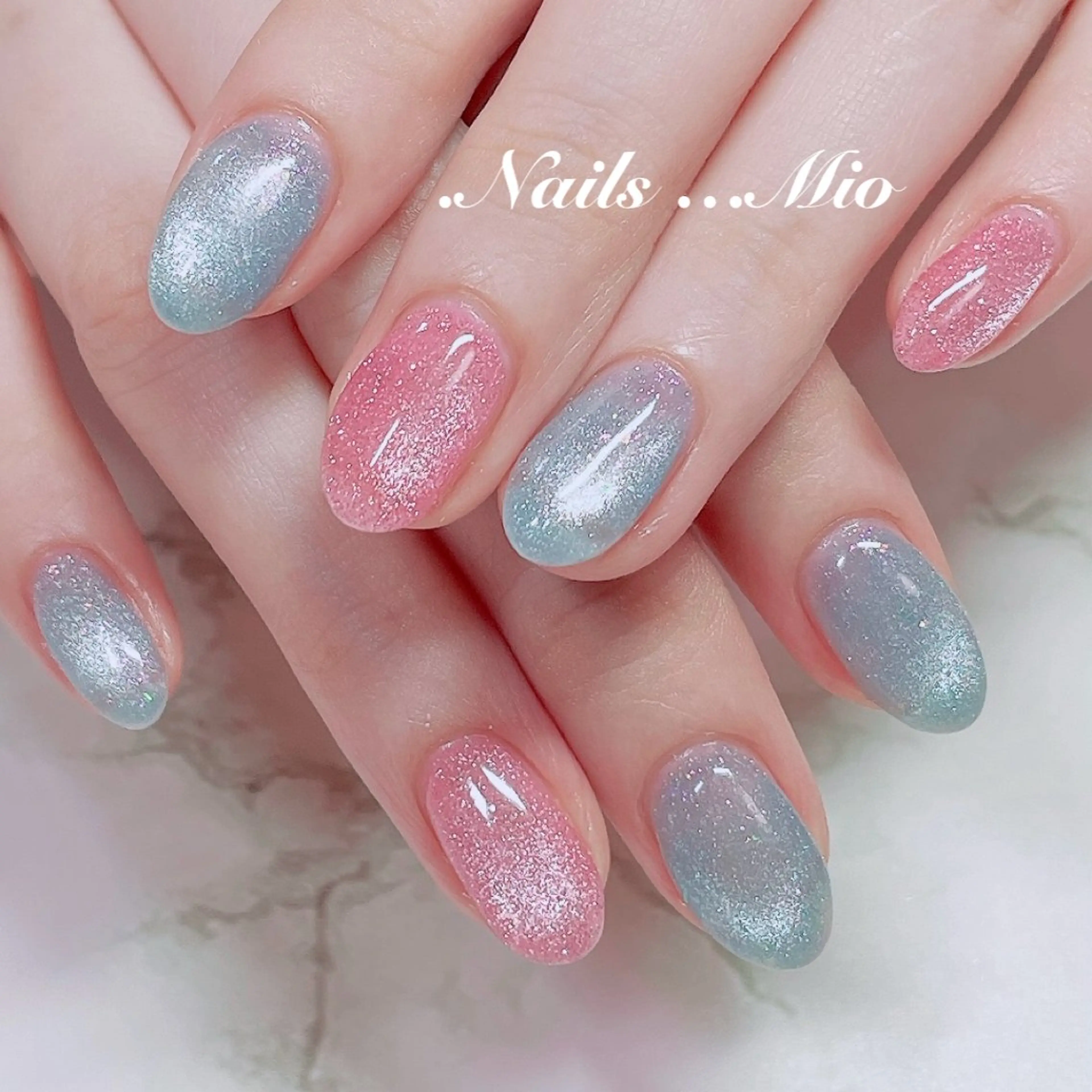 ネイル ジェルネイル マグネットネイル .Nails Mio 赤羽西ネイルサロンのネイルデザイン