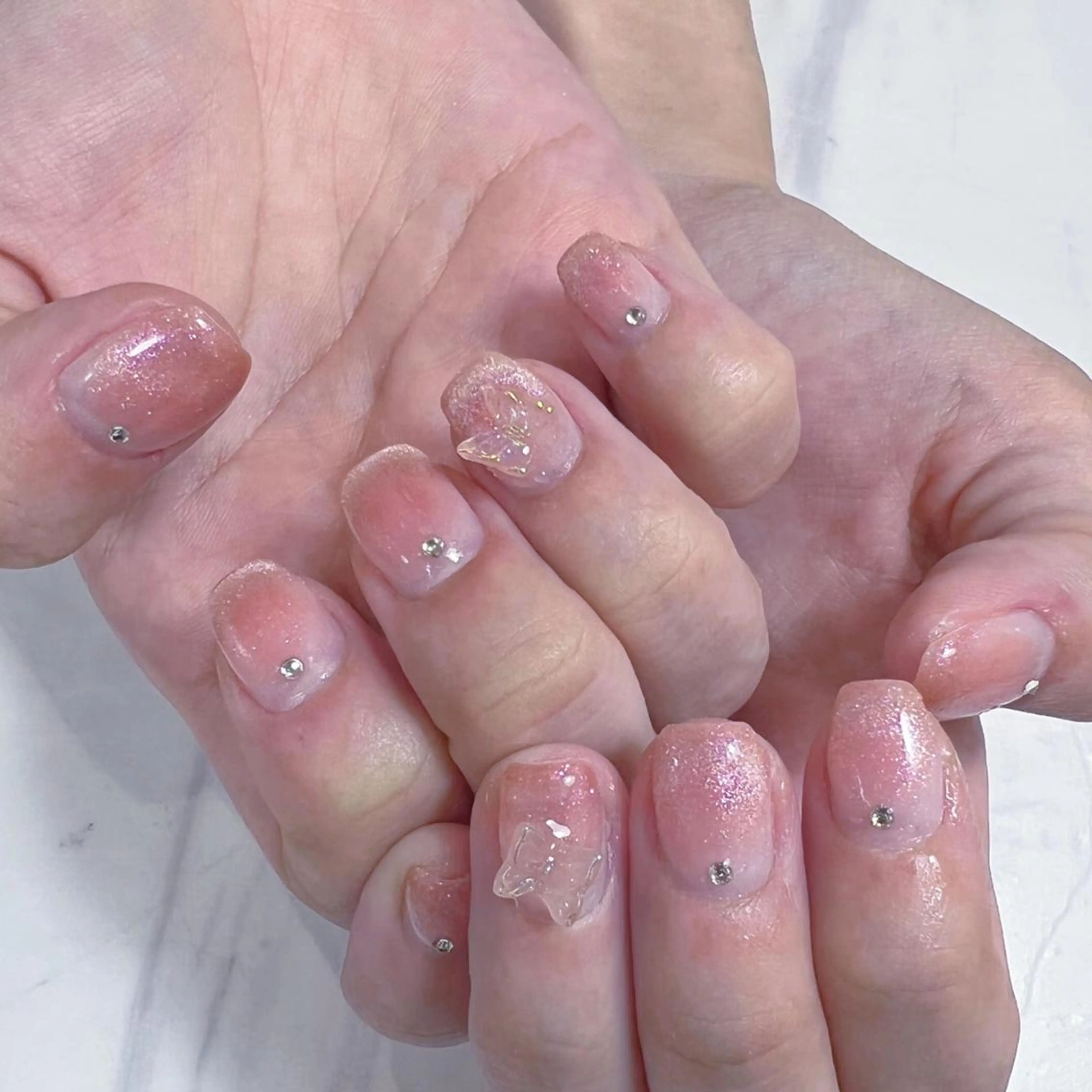 ネイル ハンドネイル ハンドケア Diamond 🚢のネイルデザイン