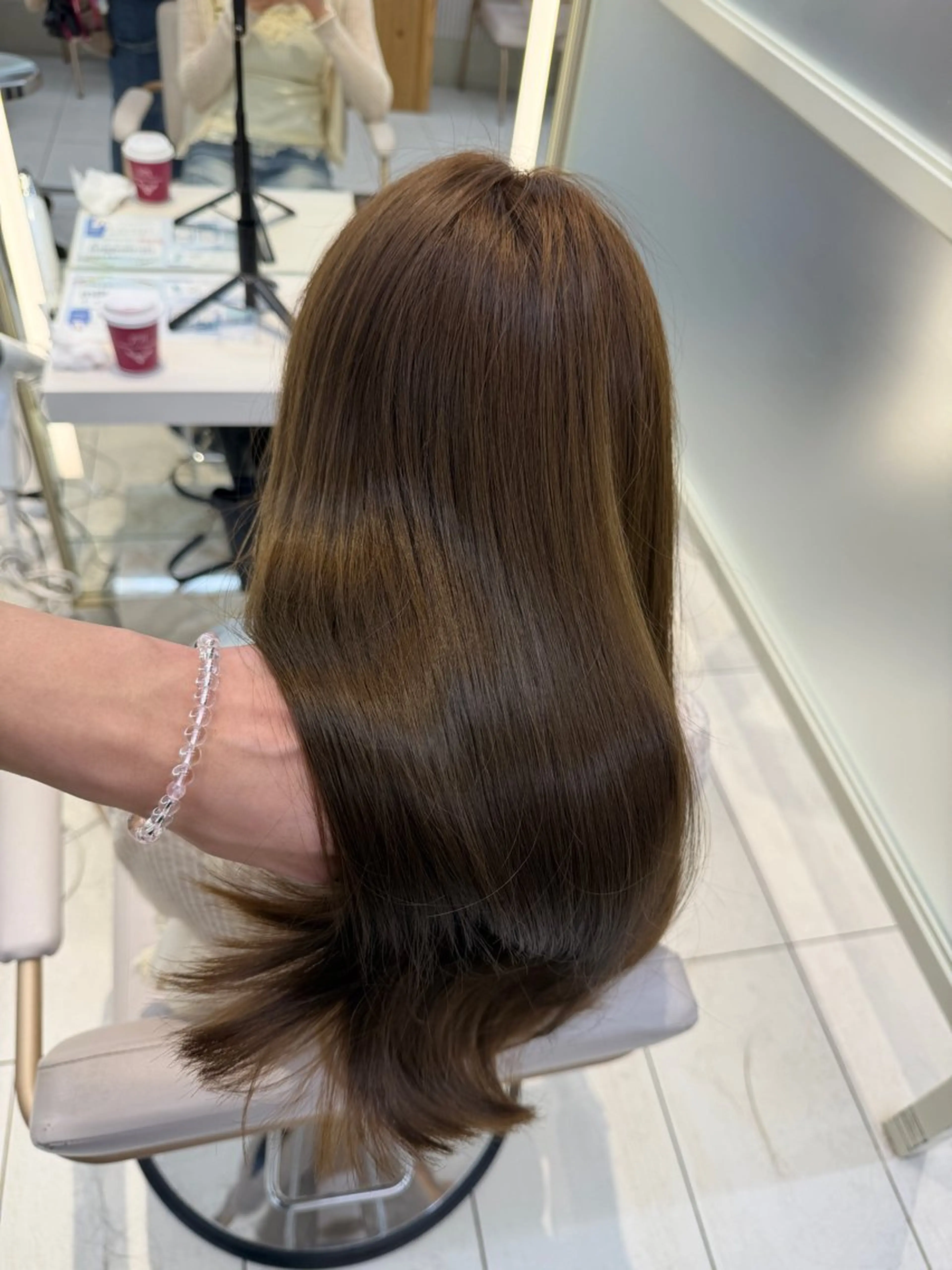 セミロング ヘアカラー トリートメント 顔周り/透明感カラー /レイヤー/TAKUのヘアスタイル