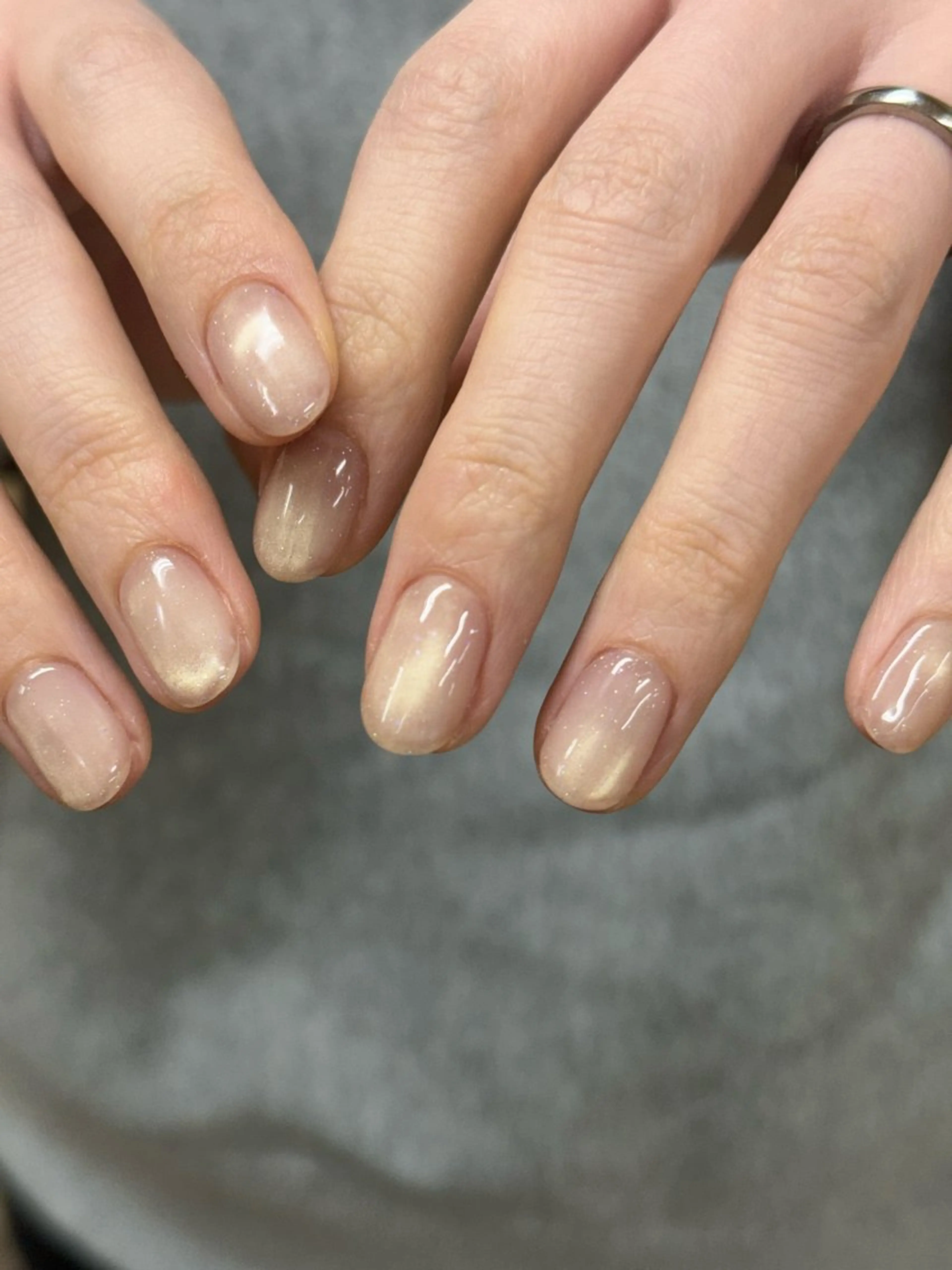 ネイル フットネイル mai♡マグネット/ ニュアンス/マツパのネイルデザイン