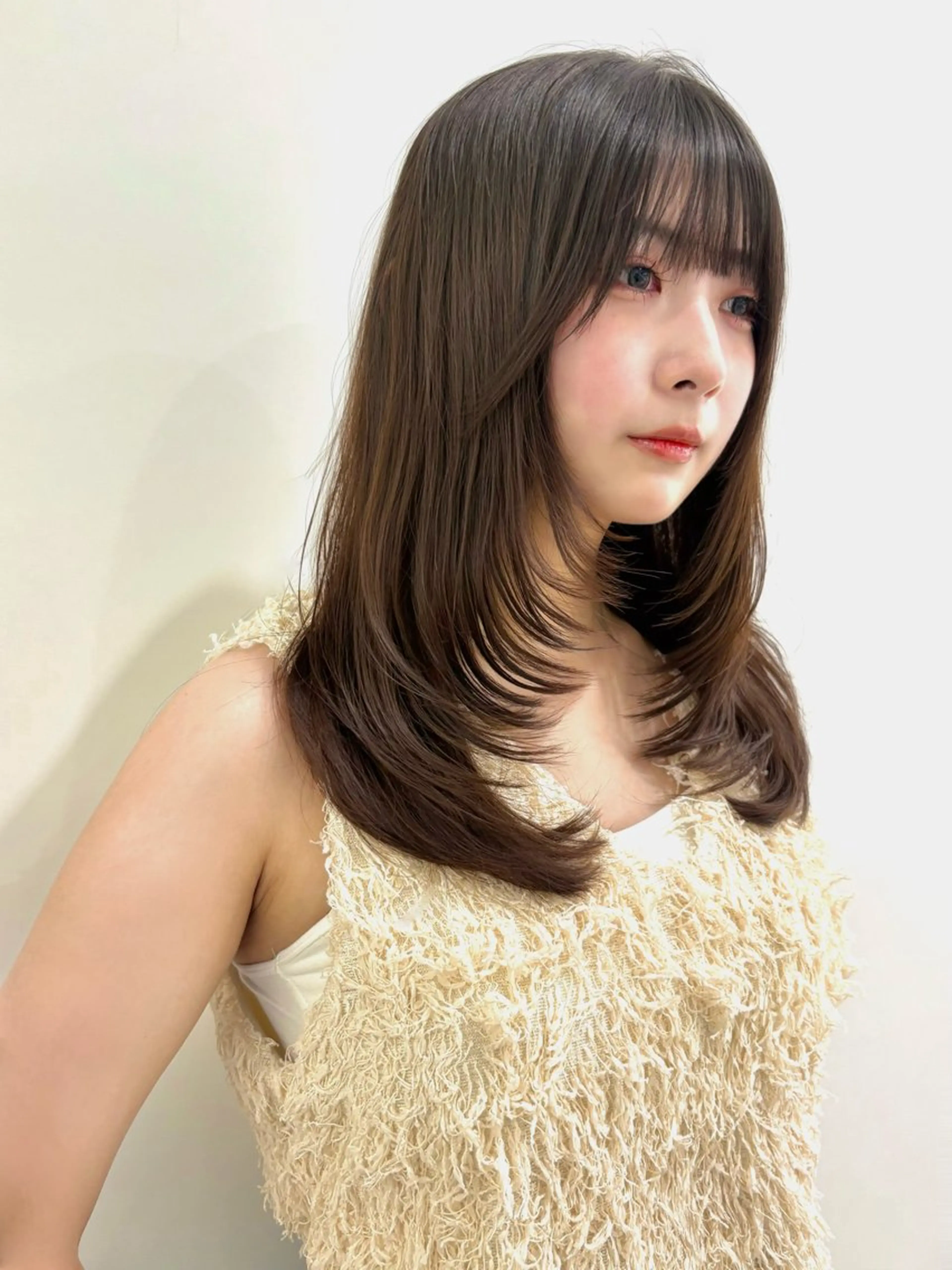 セミロング レイヤーカット カット ヘアカラー トリートメント PULSE yokohama所属・横浜駅/韓国レイヤー カット/髪質改善のヘアスタイル