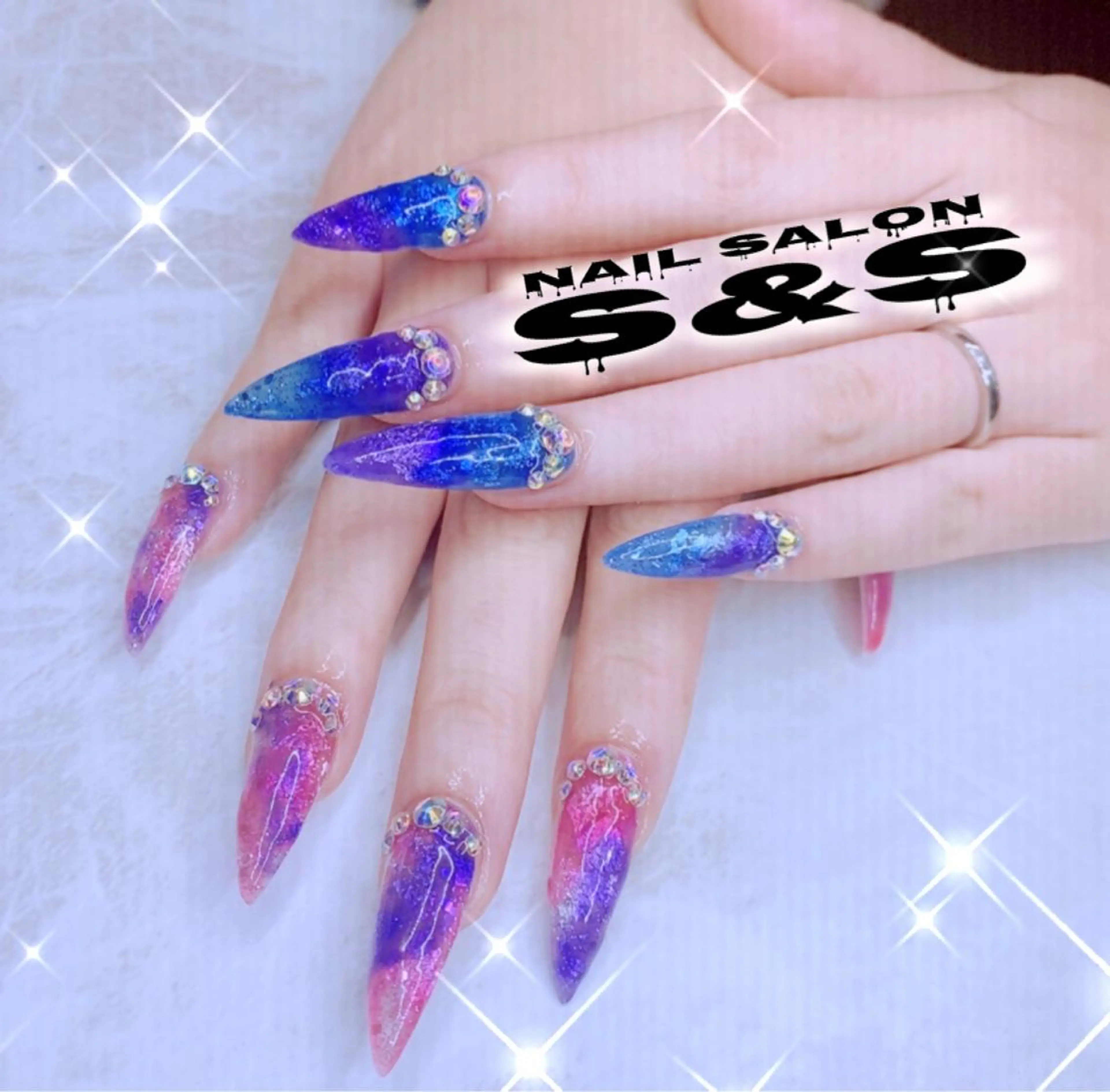 ネイル 長さ出し メンズネイル 持ち込み スカルプネイル S&S 村田小百合のネイルデザイン