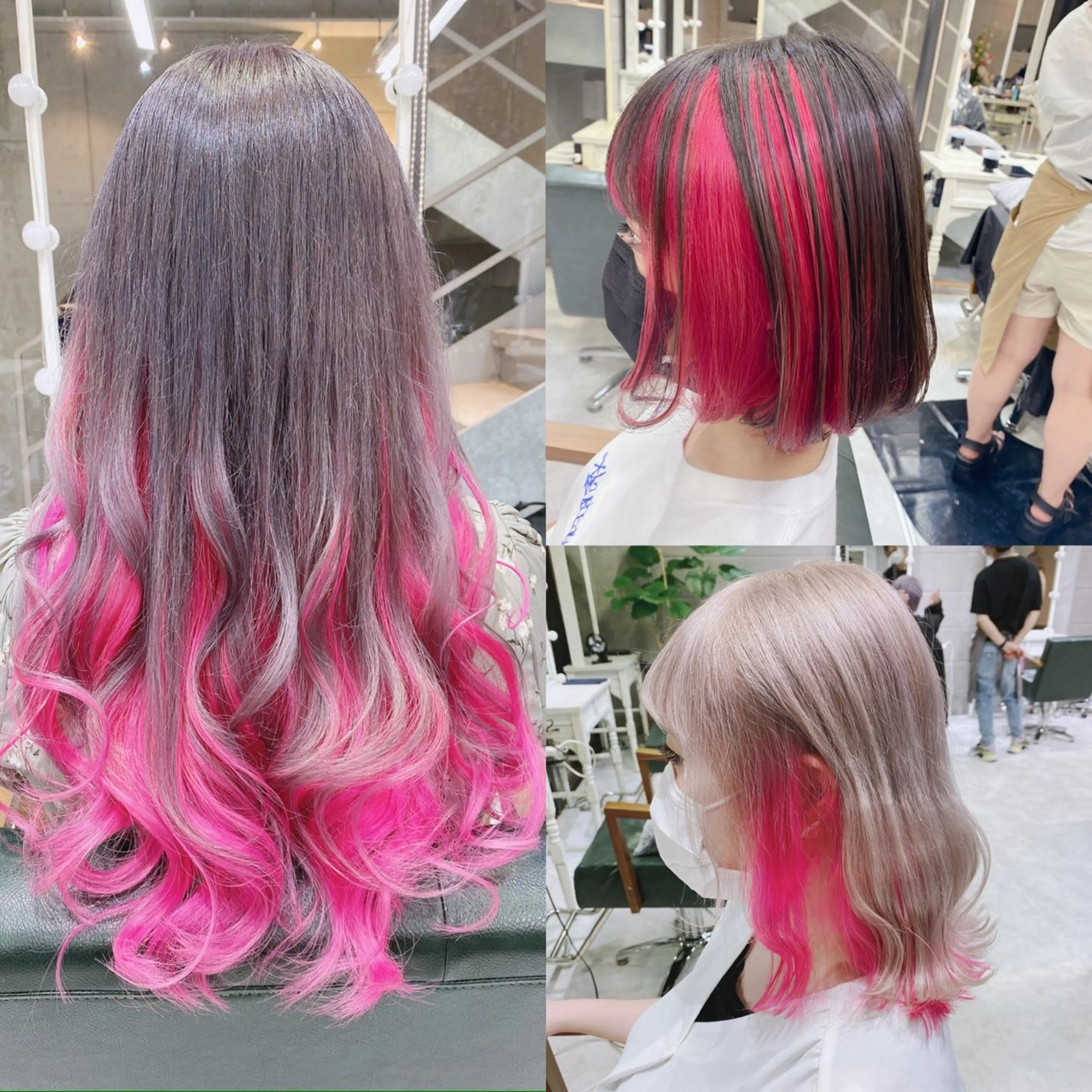 ロング カラー 透明感カラー ハイトーンカラー 𝐑𝐈𝐍𝐊𝐀 🐷🖤のヘアスタイル