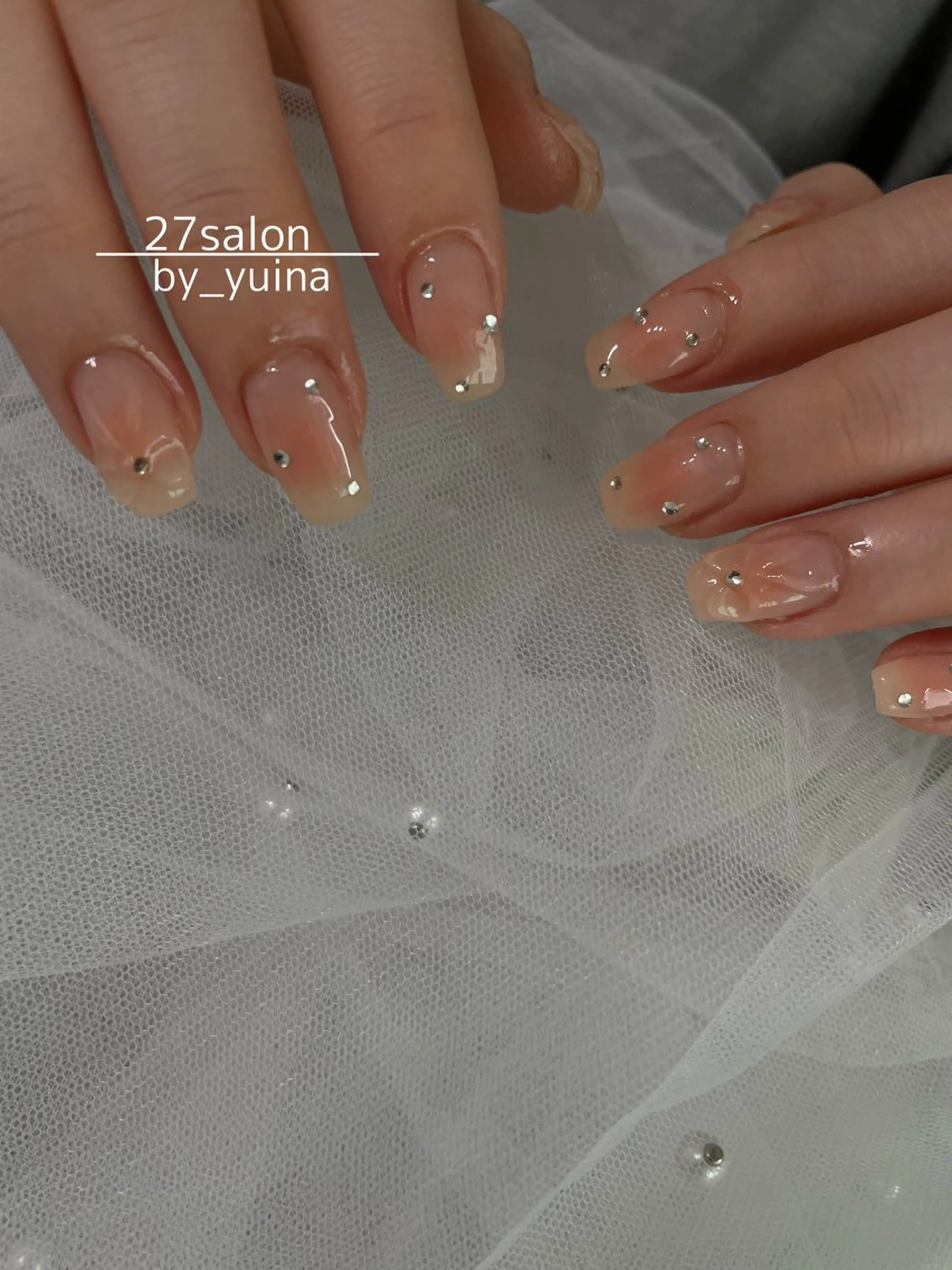 ネイル チークネイル ワンホンネイル ハンドネイル 27salon yuinaのネイルデザイン