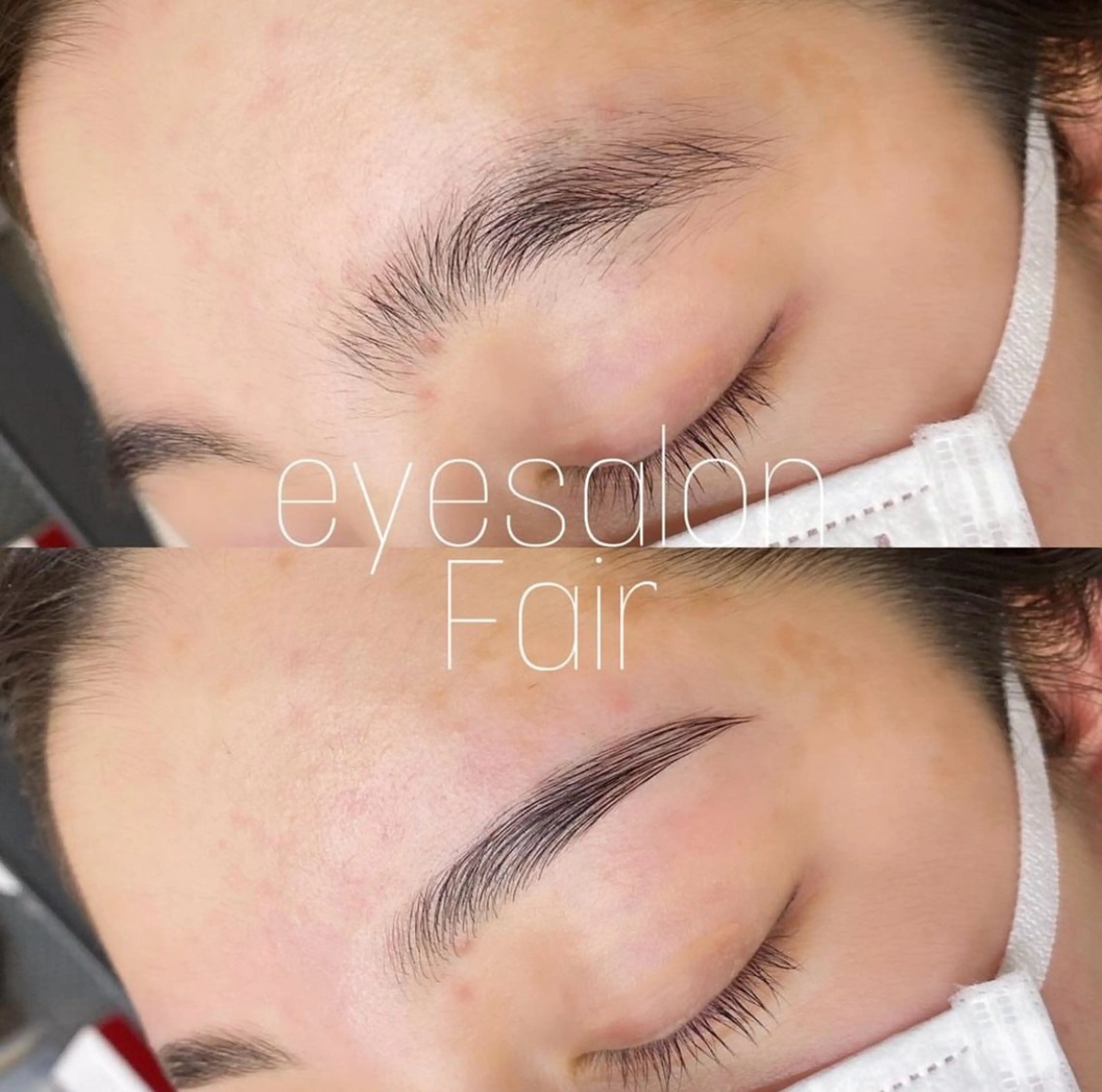 アイブロウ ハリウッドブロウリフト 眉毛ワックス脱毛 eyesalon Fair 本厚木店のマツエク・マツパデザイン