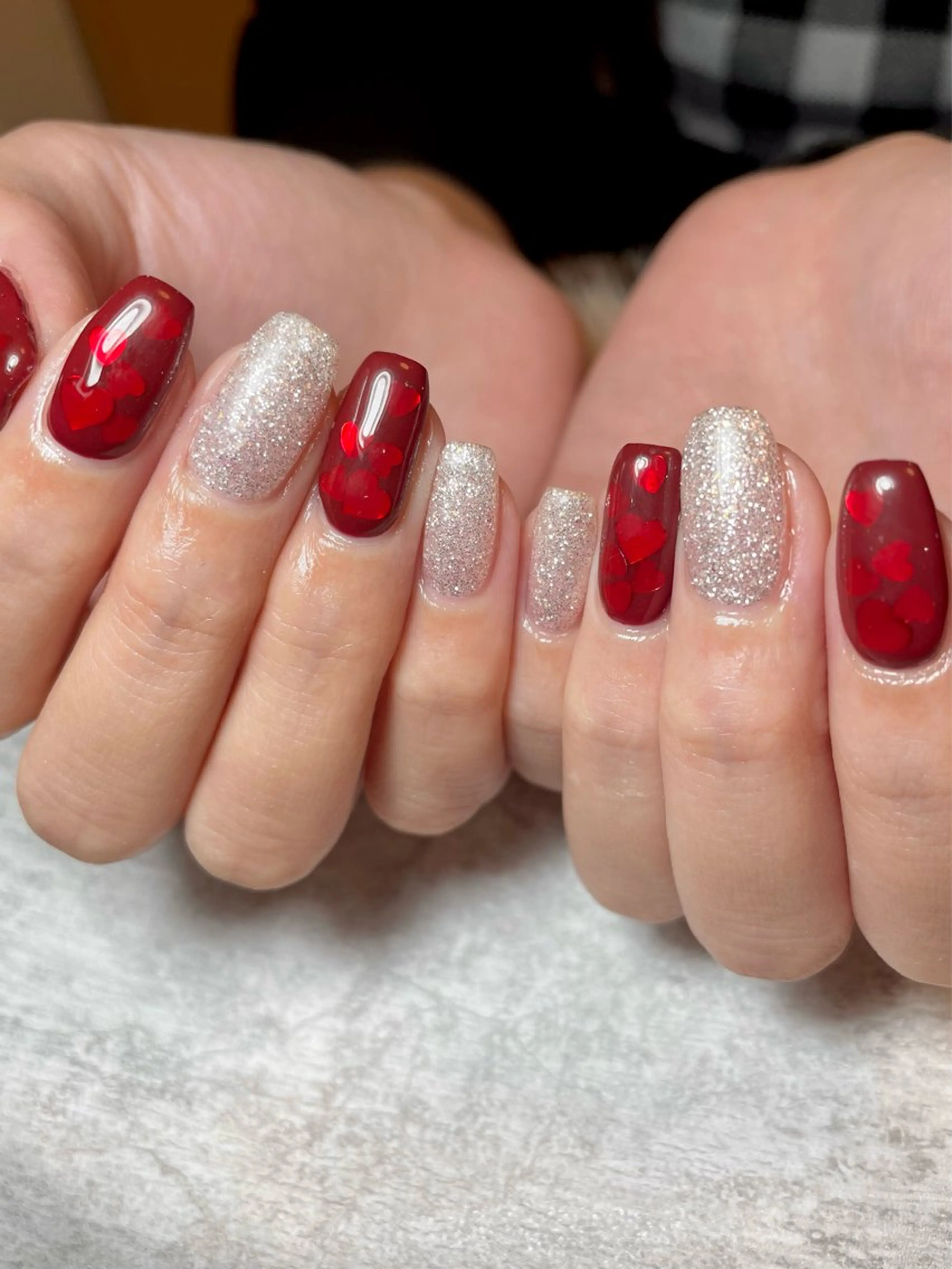 ネイル ハート 持ち込み BEAUTY GARDEN 【nail salon unseul】所属・nana .のネイルデザイン