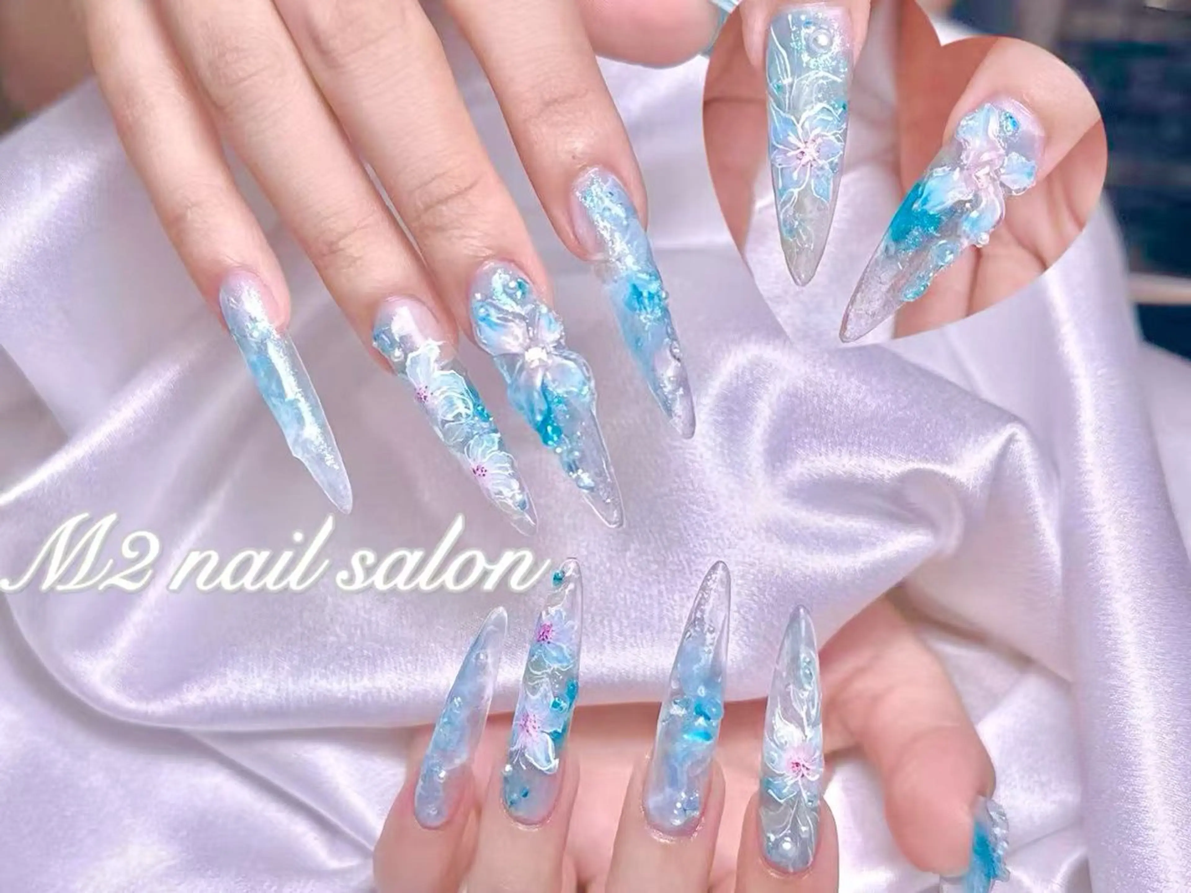 ネイル ハンドネイル 長さだし専門店 M2　rikaのネイルデザイン
