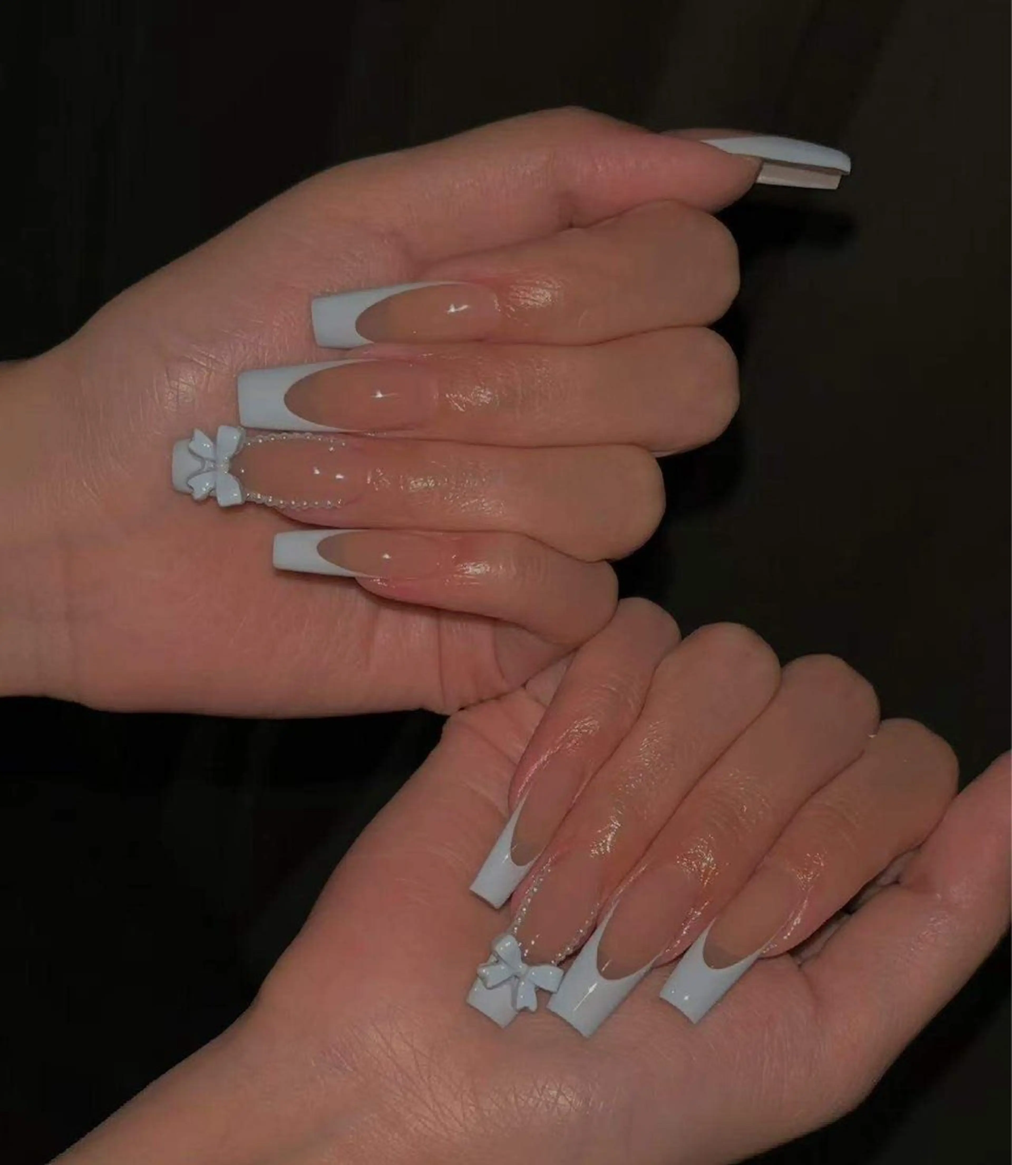 ネイル オーロラネイル フラワーネイル フットネイル フレンチネイル ジェルネイル ハンドネイル BabyYouMi ねねのネイルデザイン