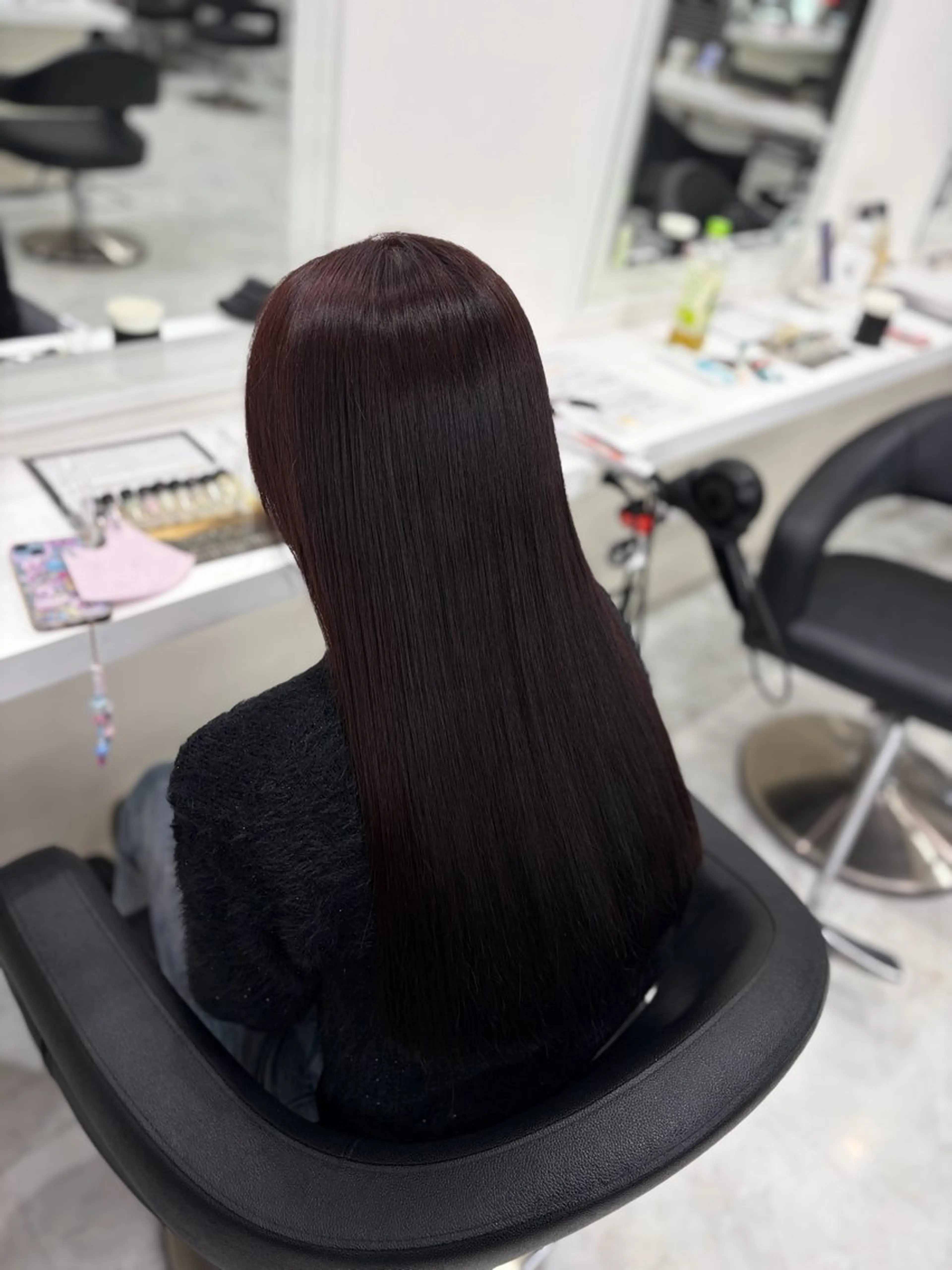 ロング カラー カット ヘアカラー トリートメント 韓国トレンドヘア🤍 Chima🤍のヘアスタイル