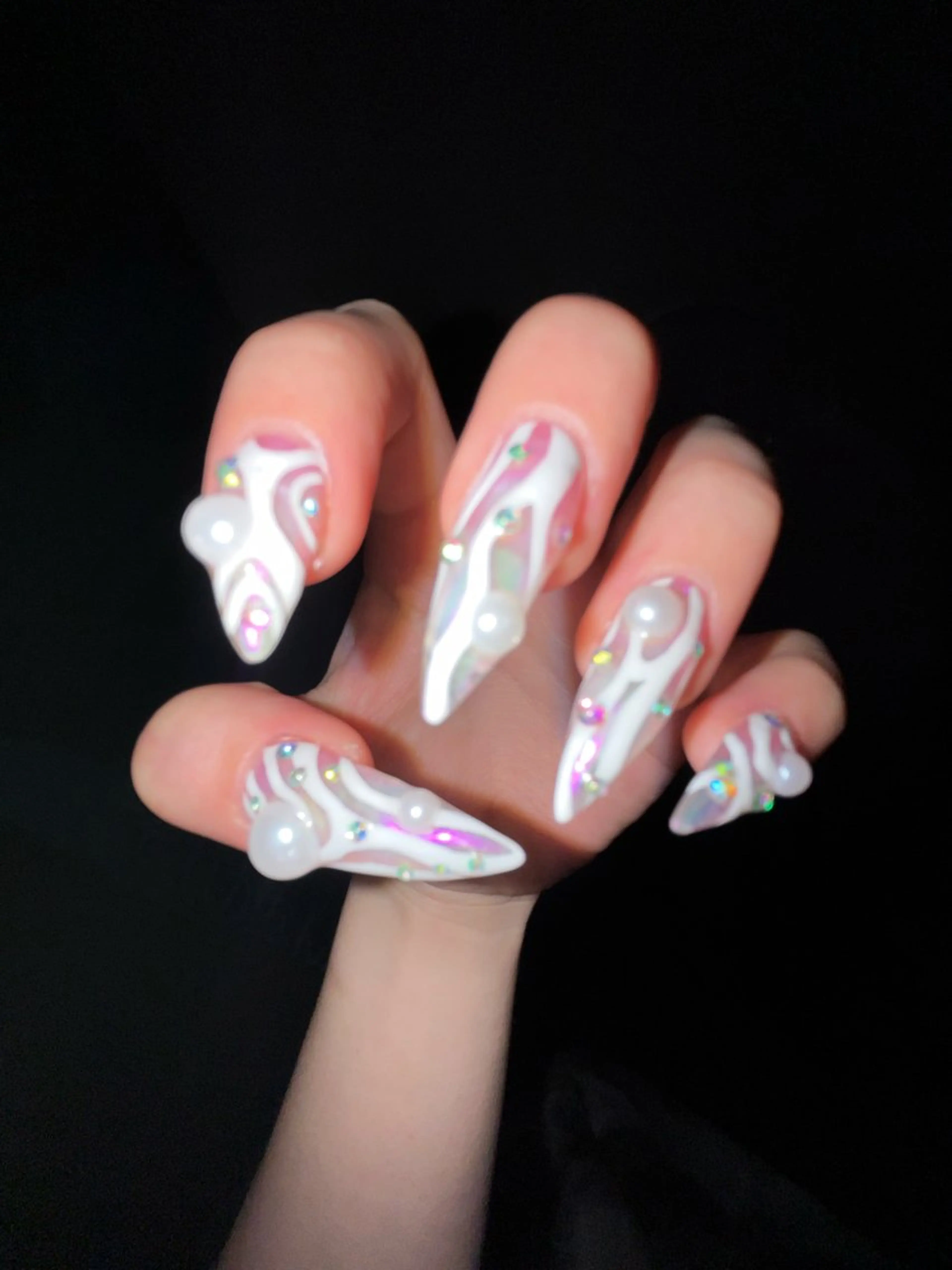 ネイル 文 /個性派ネイルのネイルデザイン