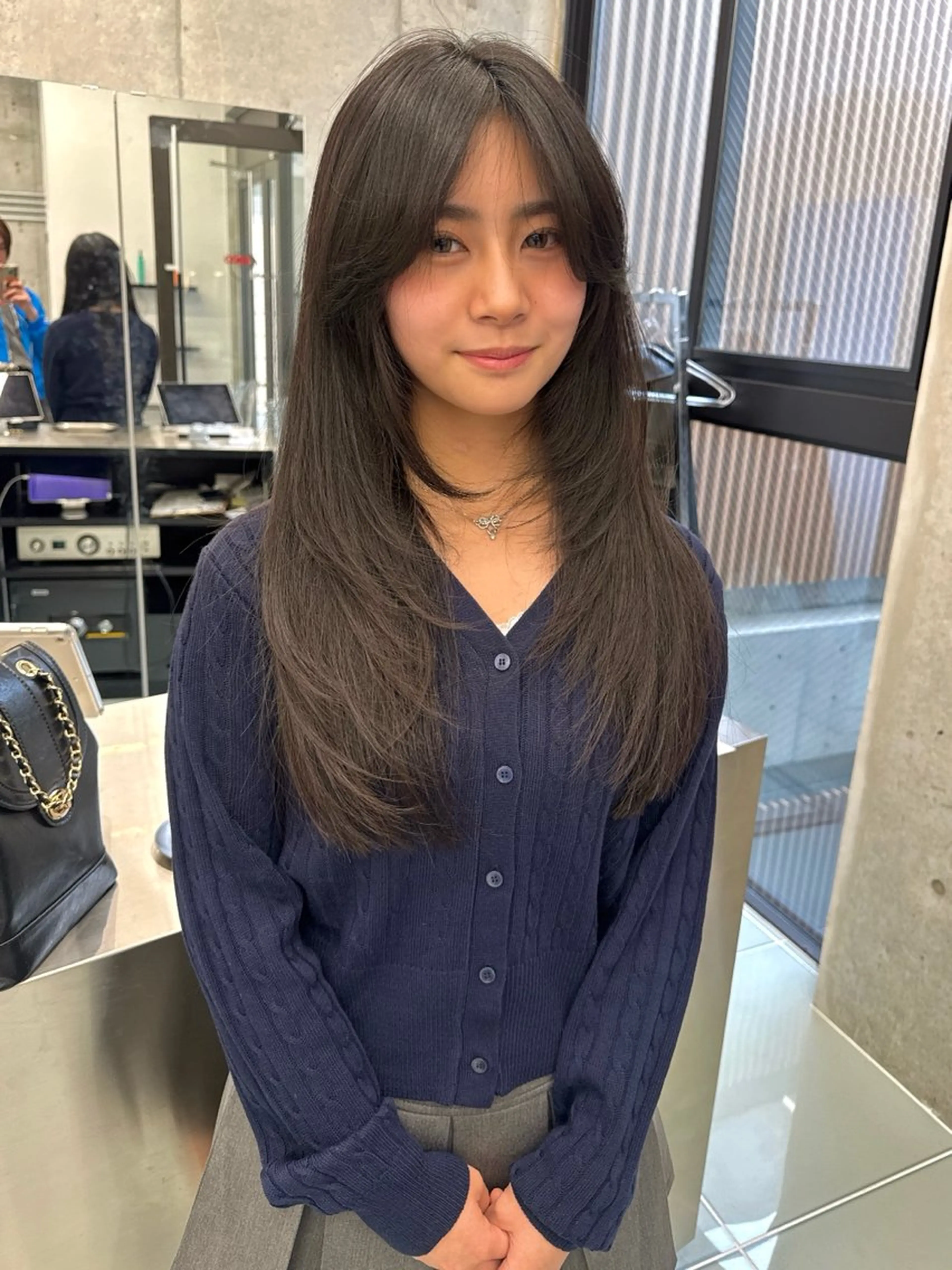 💜韓国艶サラ💜髪質改善縮毛矯正+トレンドカット（ストレート/酸性ストレート/縮毛矯正/髪質改善/レイヤー）の写真