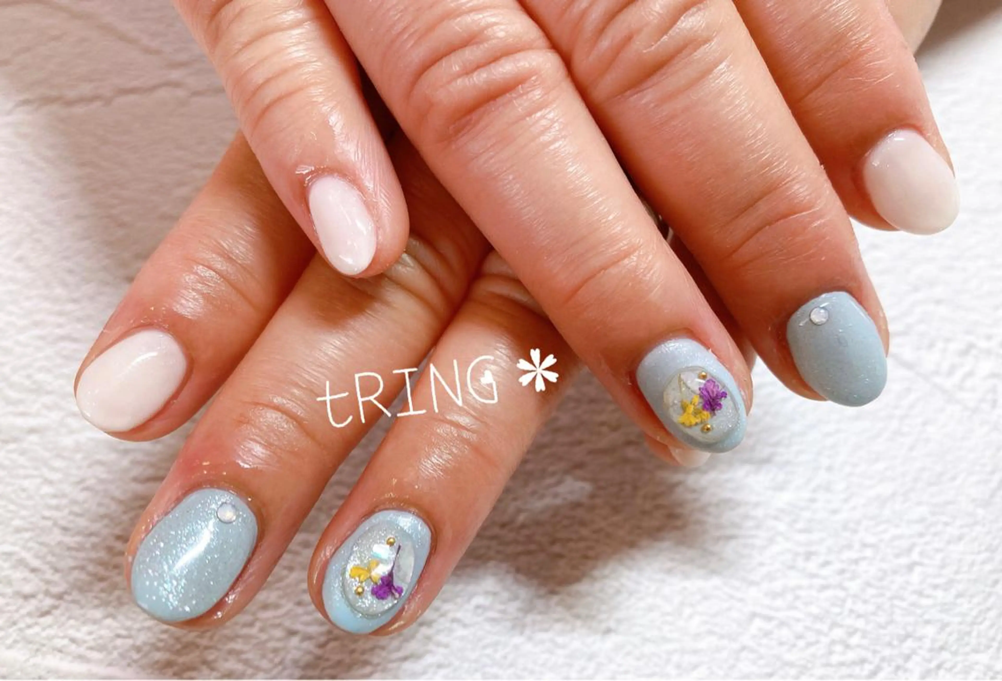 ネイル ハンドネイル tRING＊ しいの木台のネイルデザイン