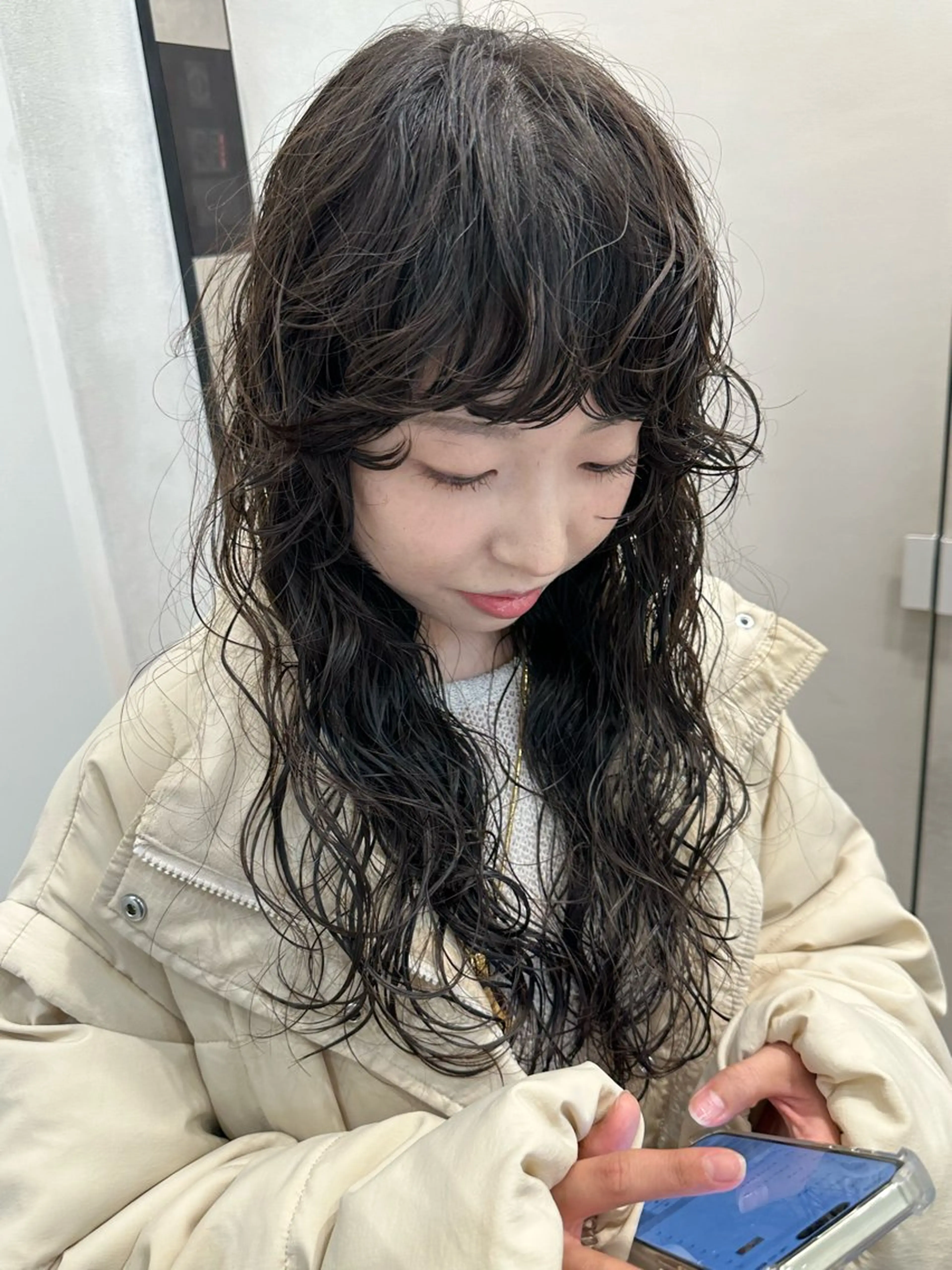 ミディアム パーマ 🌀perm 🌀のヘアスタイル