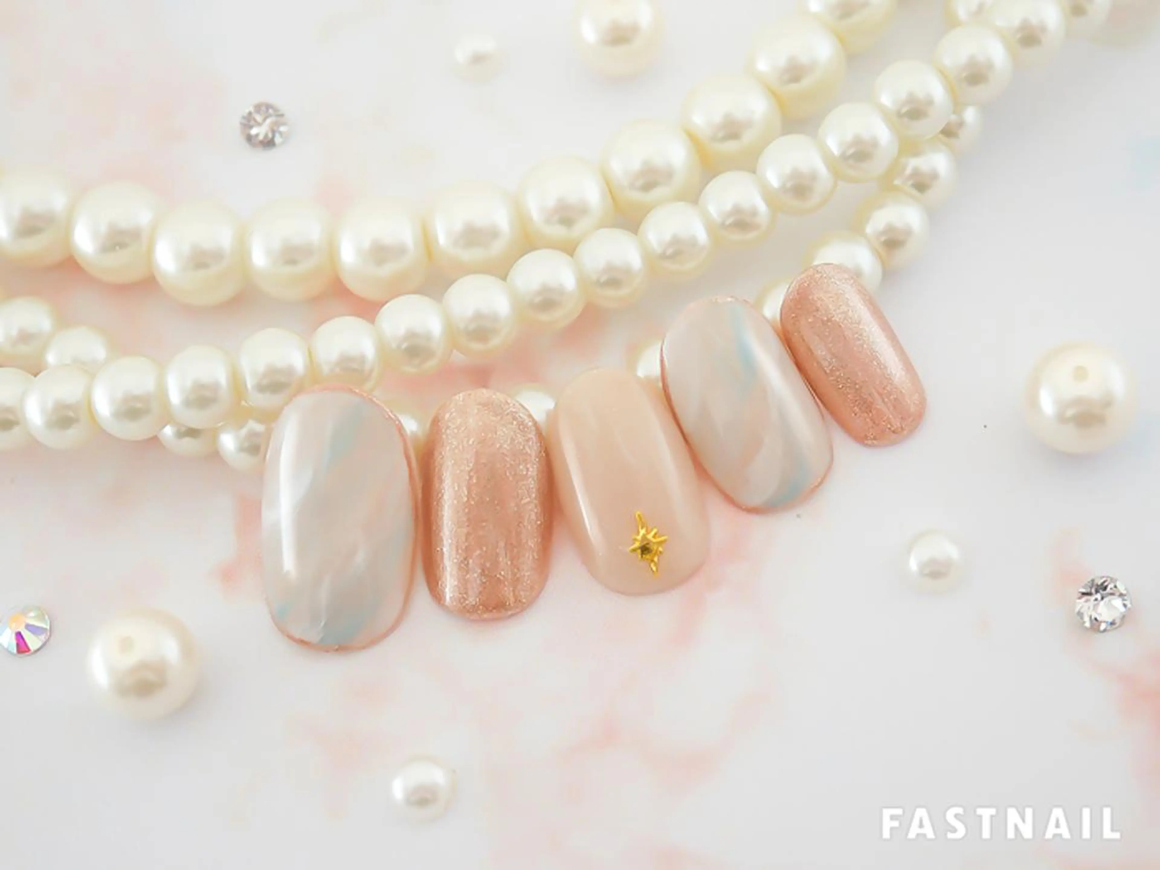 ネイル フラワーネイル パステルネイル 春ネイル FASTNAIL LOCO 昭島店のネイルデザイン