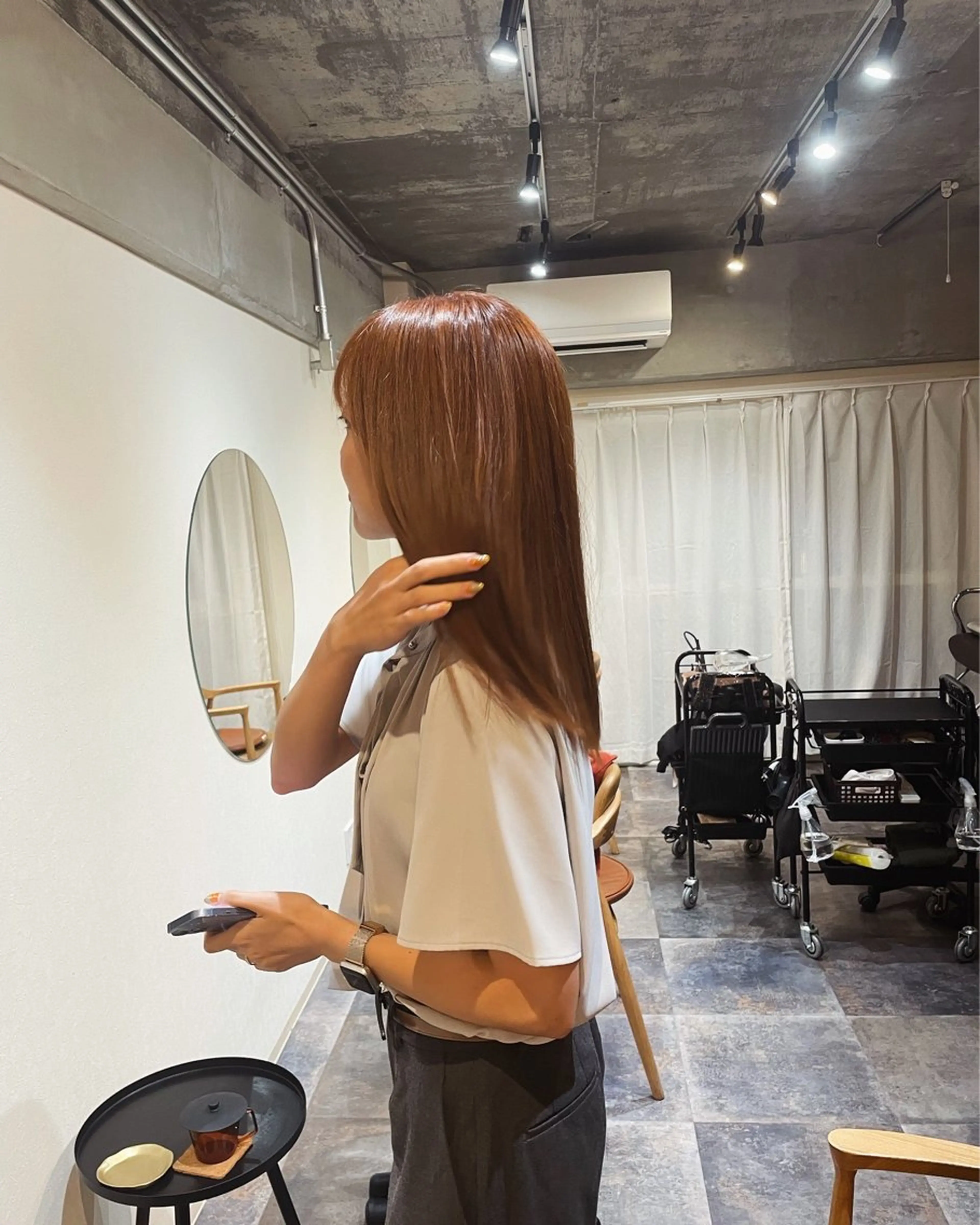 セミロング カラー 髪質改善 カット ヘアカラー トリートメント 鎌田卓也/髪質改善 /透明感カラーのヘアスタイル