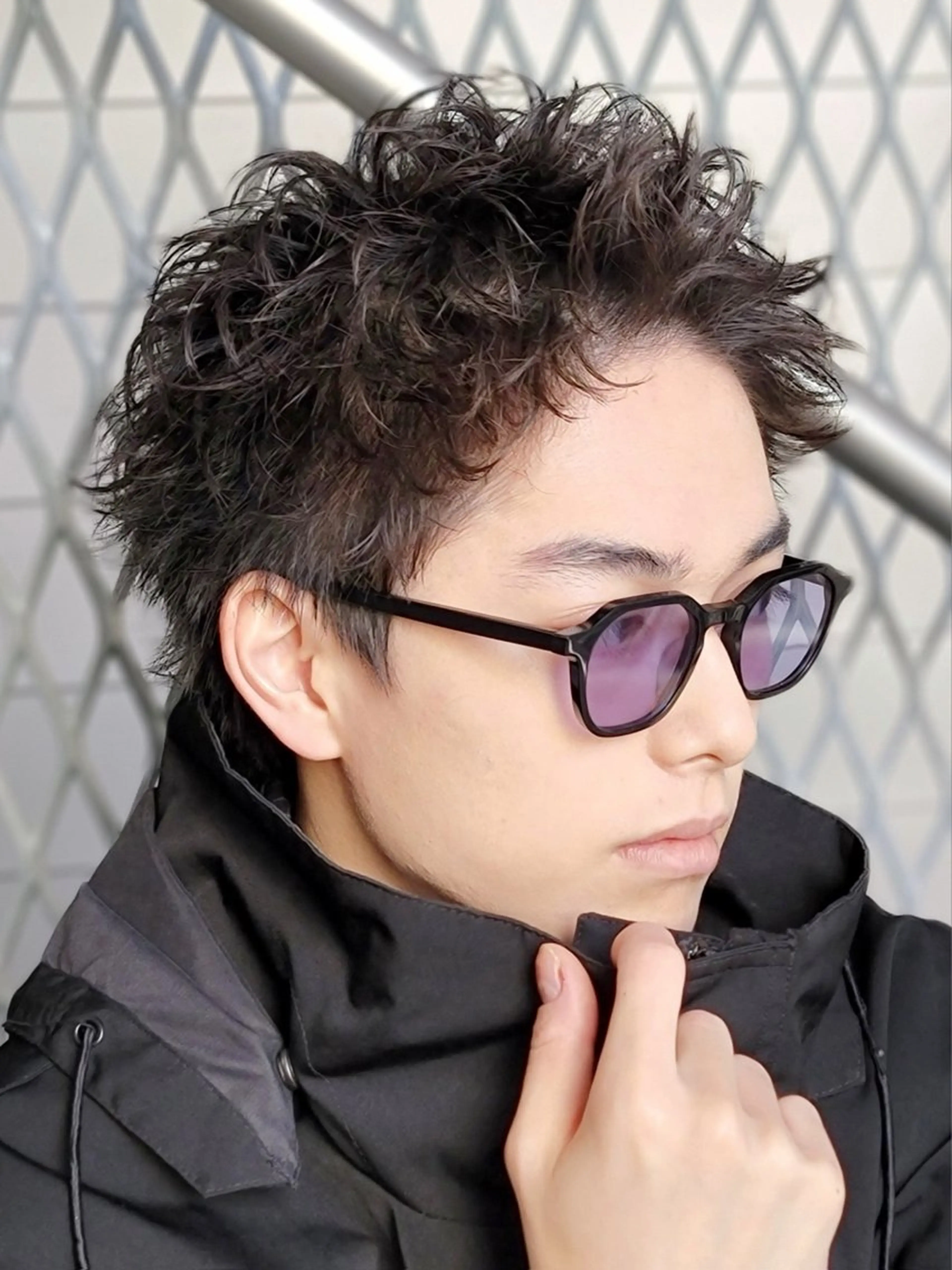 ショート パーマ メンズ アップバング メンズショート スパイキーショート ショートヘア fifth名駅所属・メンズパーマ 名古屋/水谷颯のヘアスタイル