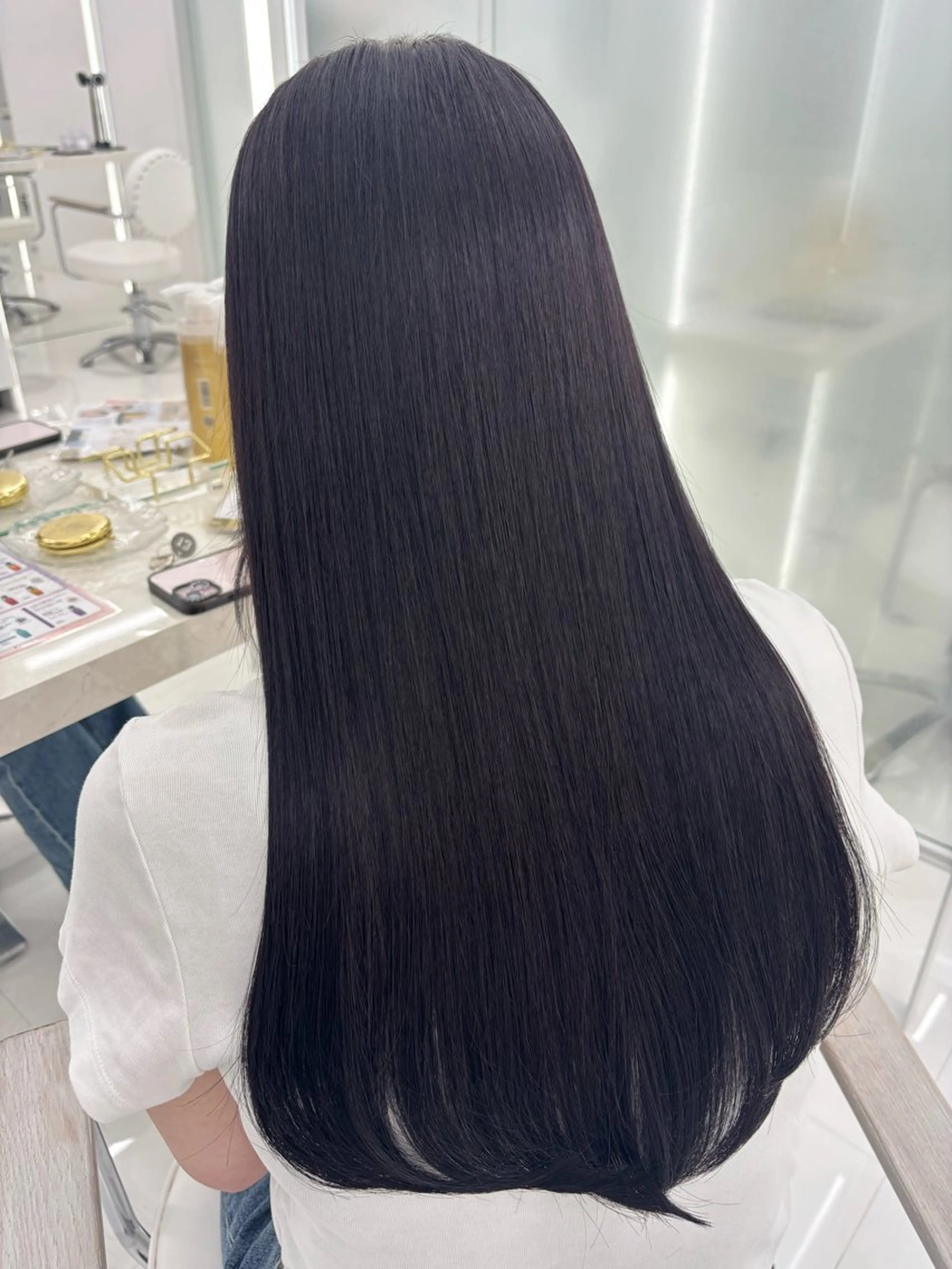 ロング カラー 透明感カラー ヘアカラー トリートメント COAPLUS所属・韓国/レイヤー/ 前髪/Asamiのヘアスタイル