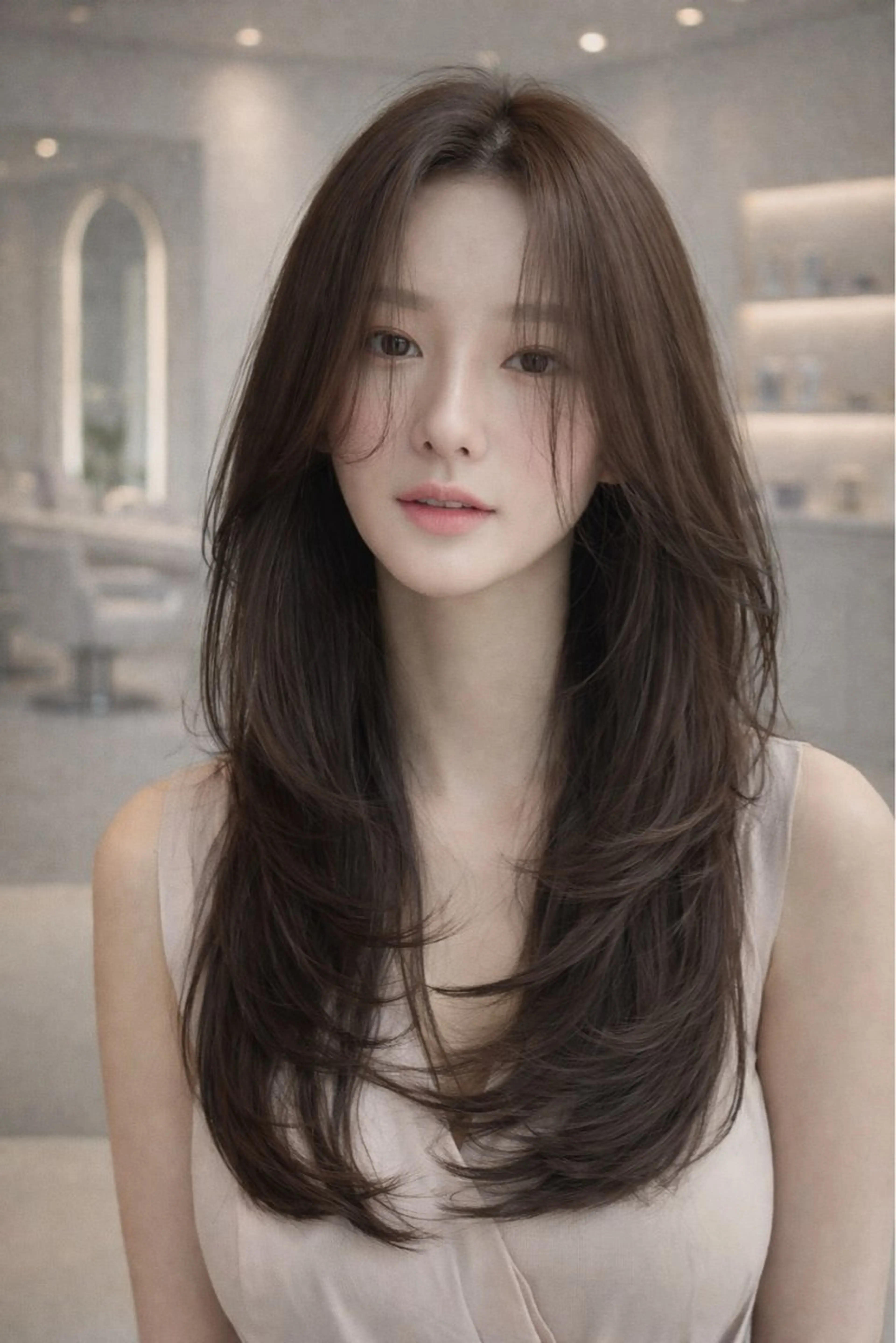 ロング 本場韓国ヘア特化 아이비/Aibiのヘアスタイル