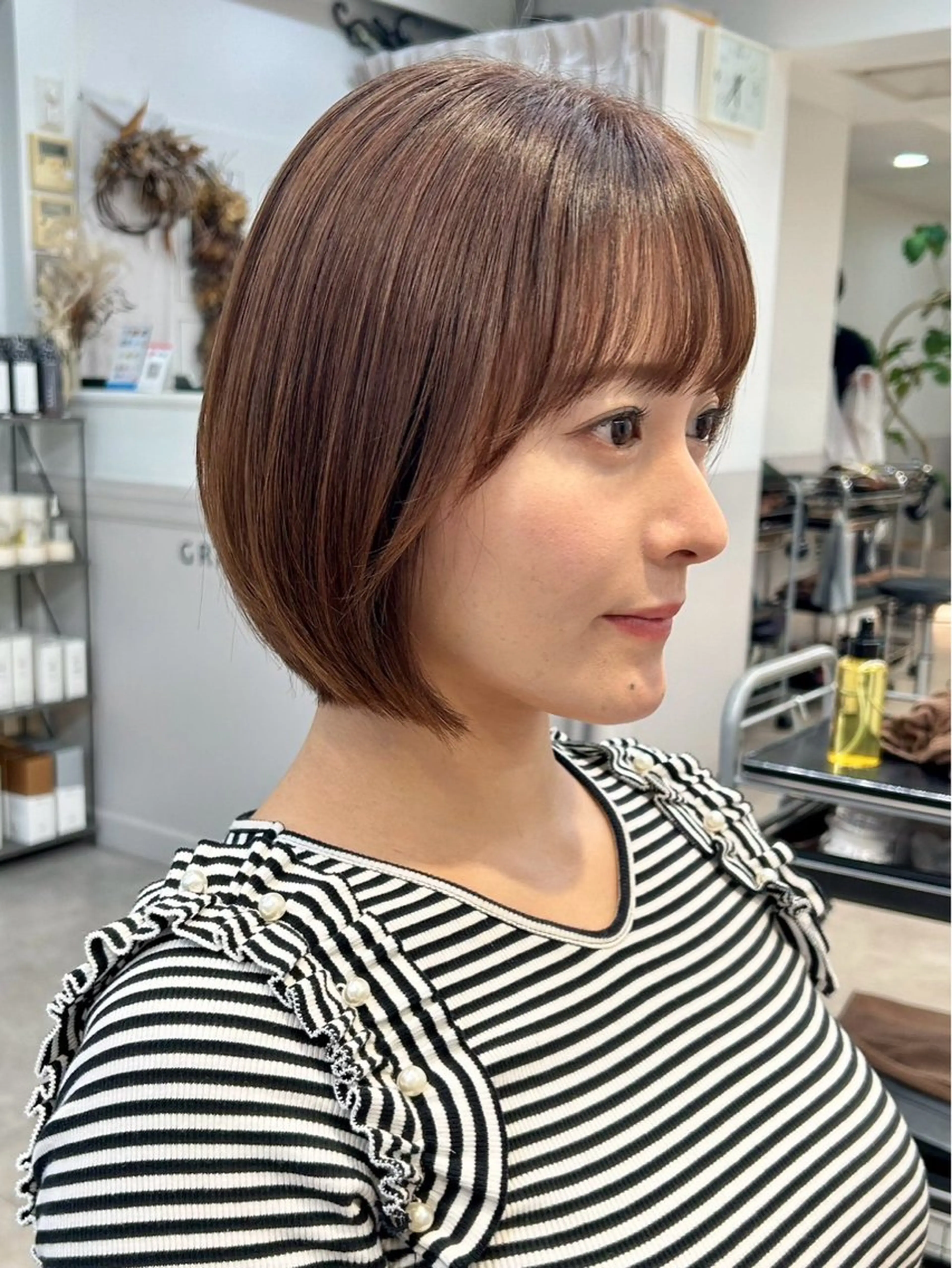 ミディアム 🤍ショートボブ 🤍NANAMI🤍のヘアスタイル