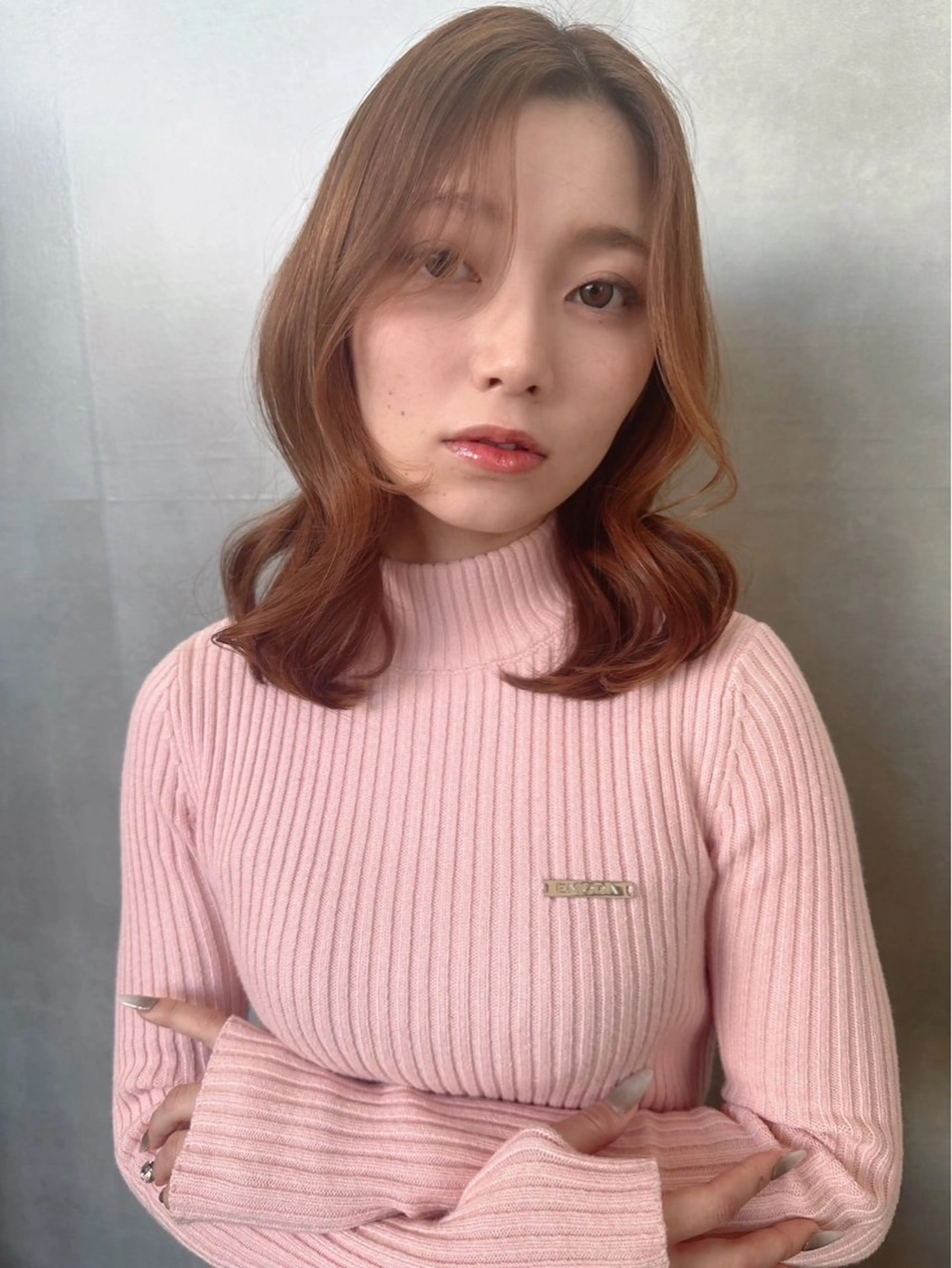 ミディアム カラー 恒松 雄基のヘアスタイル