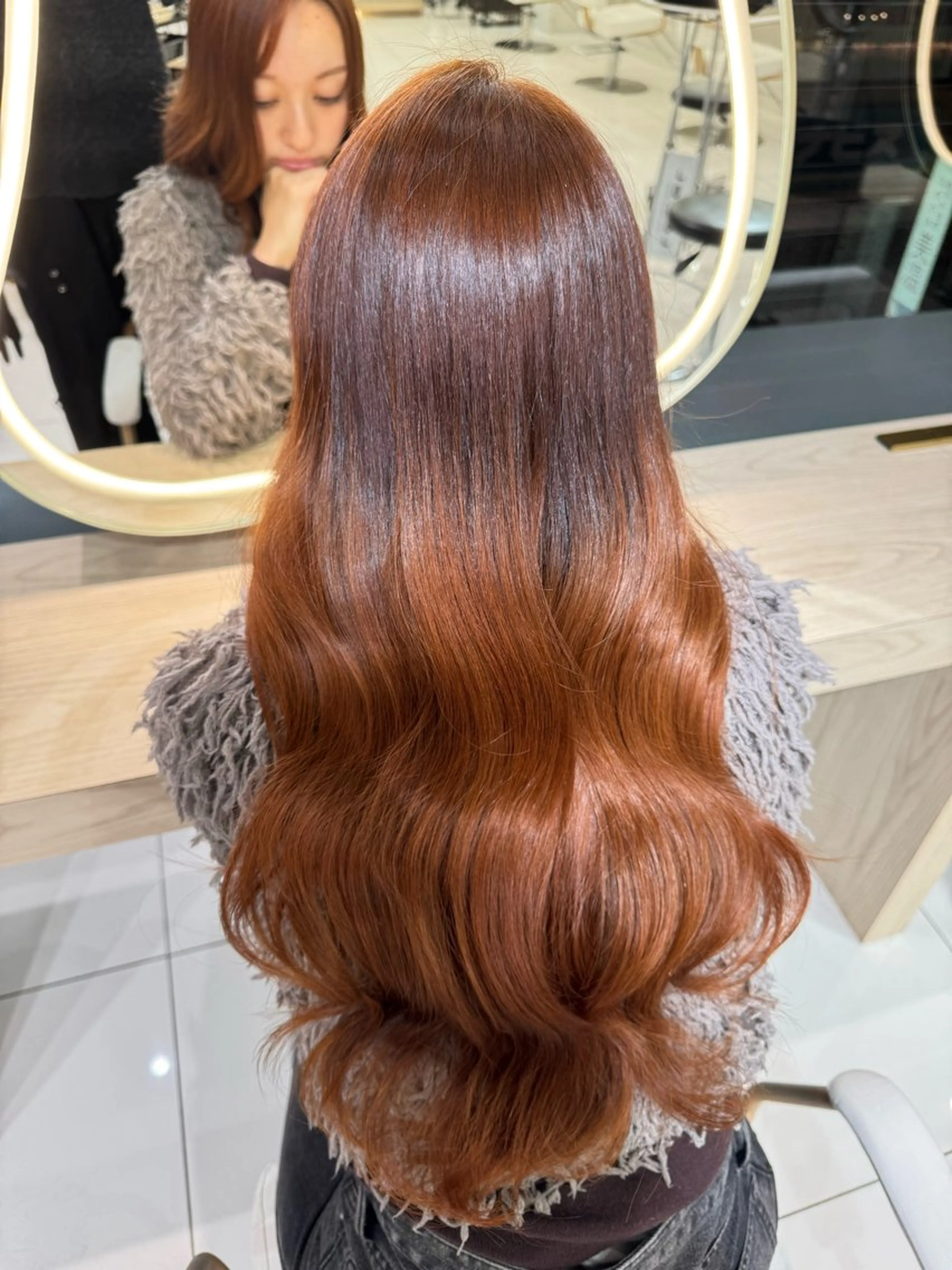 ロング 顔まわりカット/ カラー/西野和裕のヘアスタイル