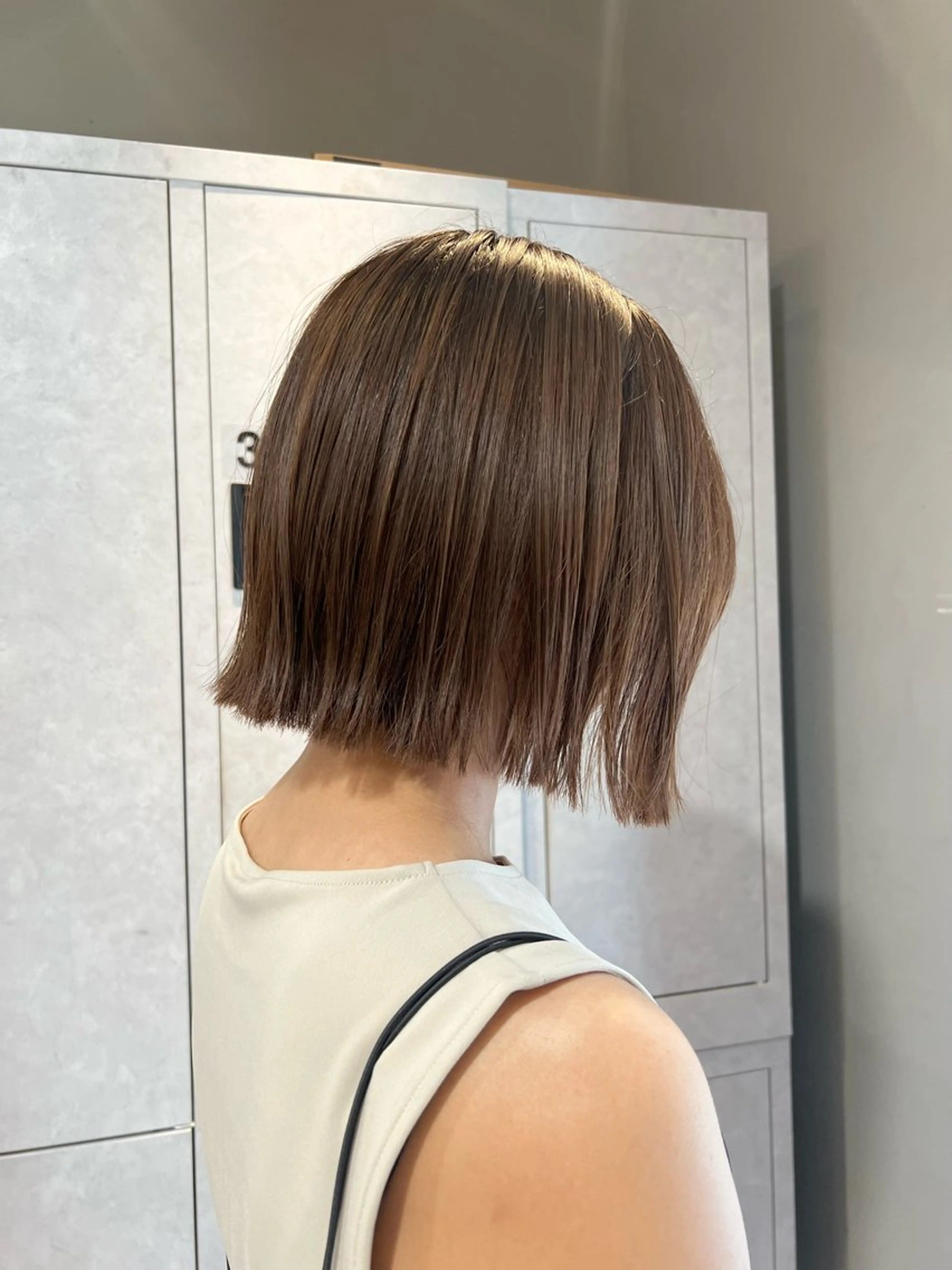 ショート カラー ボブ 神戸ボブ✂️ ioe三宮/田 伸佳のヘアスタイル