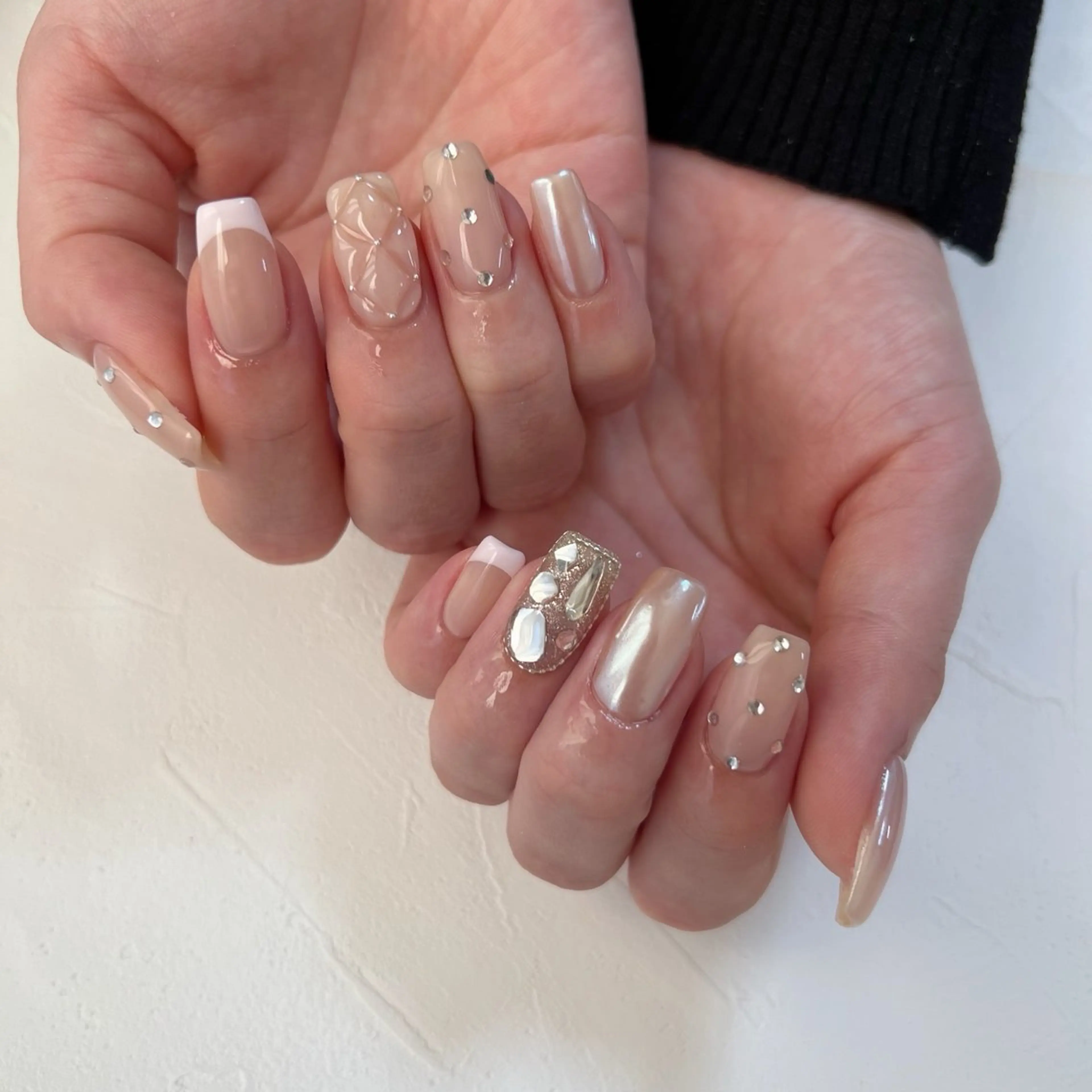 ネイル フレンチネイル ハンドネイル 川端 京香のネイルデザイン