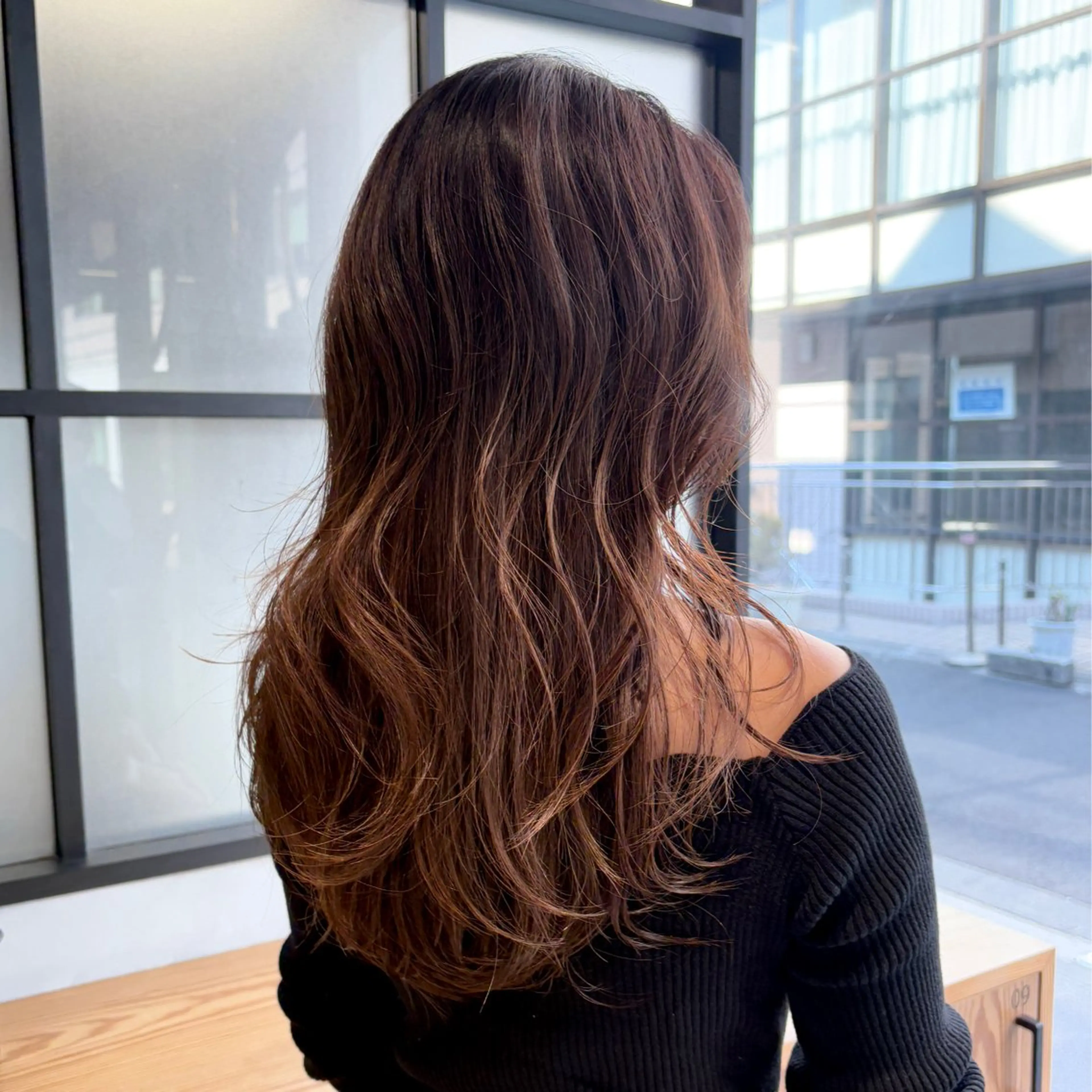 ロング カラー ハイライトカラー ハイライト カット ヘアカラー DX SHARE SALON所属・matka白髪ぼかし 大人ヘア/KEIKOのヘアスタイル