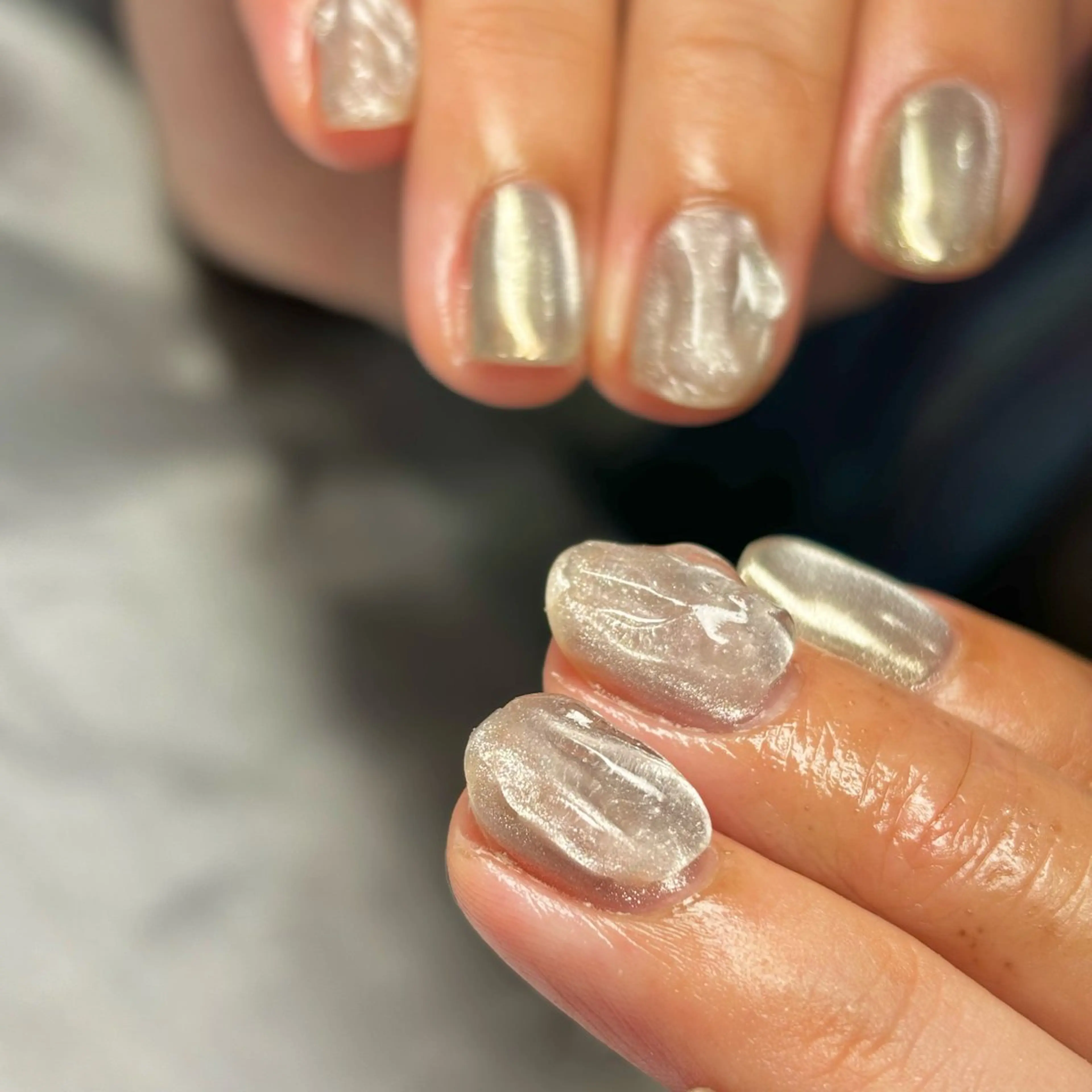 メンズ ネイル ジェルネイル マグネットネイル ミラーネイル ハンドネイル ハンドケア nail&eye Aoのマツエク・マツパデザイン