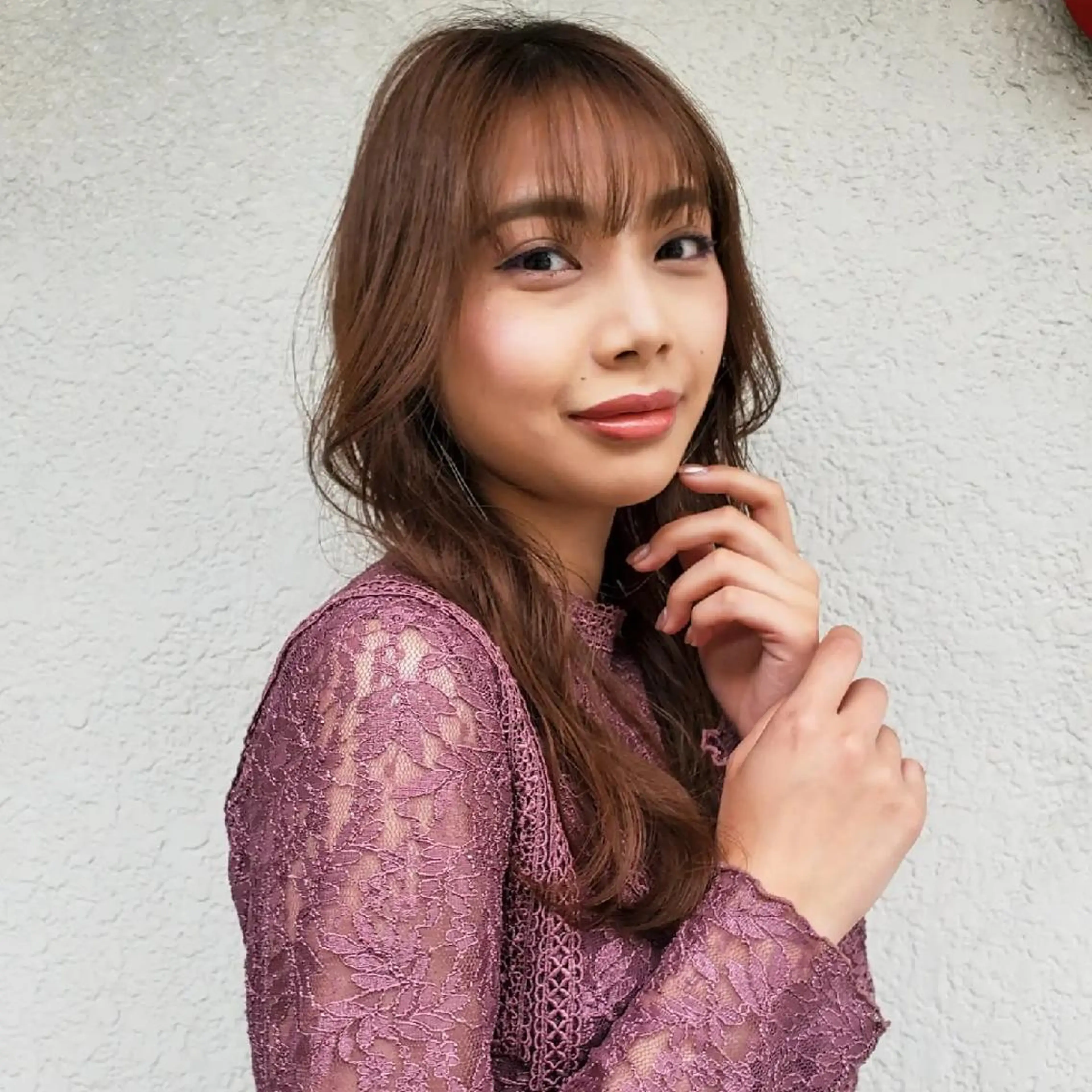 ロング カラー 切りっぱなしボブ ショートボブ バレイヤージュ ベージュカラー 黒髪 カット ヘアカラー トリートメント フリーランス所属・韓国ヘア レイヤー くびれヘアMATSUのヘアスタイル