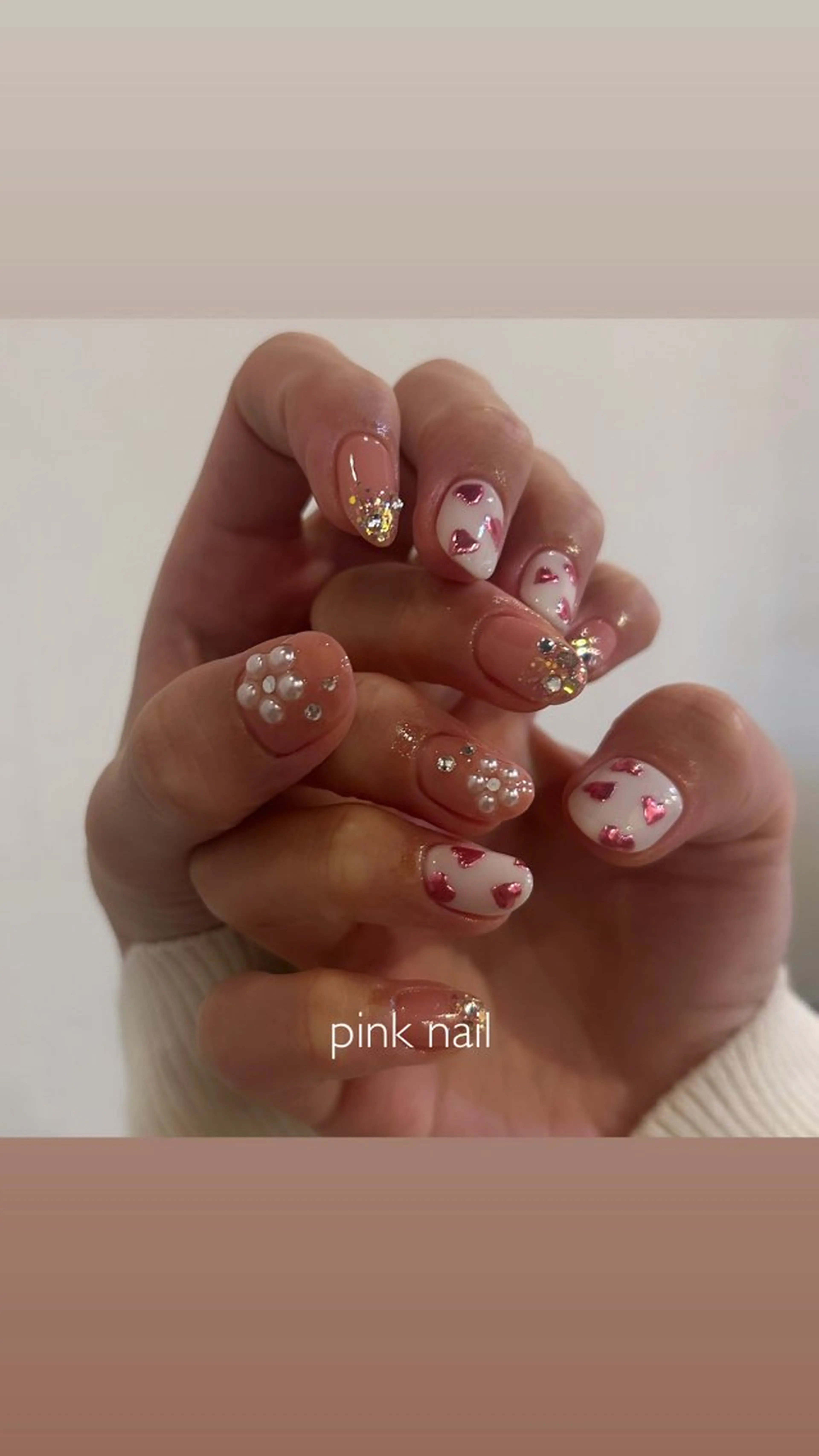 ネイル ハンドネイル YUMI デザイン再現のネイルデザイン