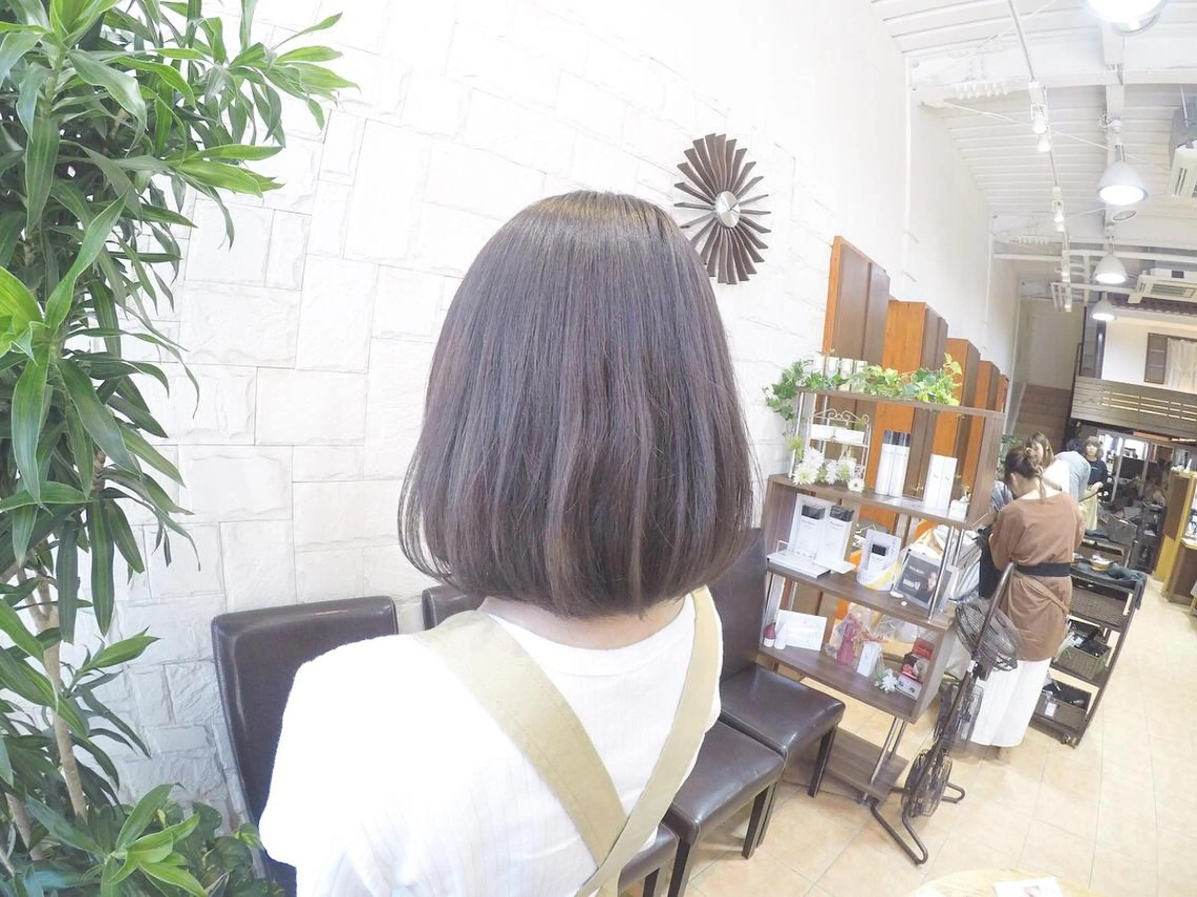 ショート カラー アディクシーカラー アッシュ バレイヤージュ ベージュカラー ブルーカラー 髪質改善 艶髪🔵ﾌｾﾅｵﾔのヘアスタイル