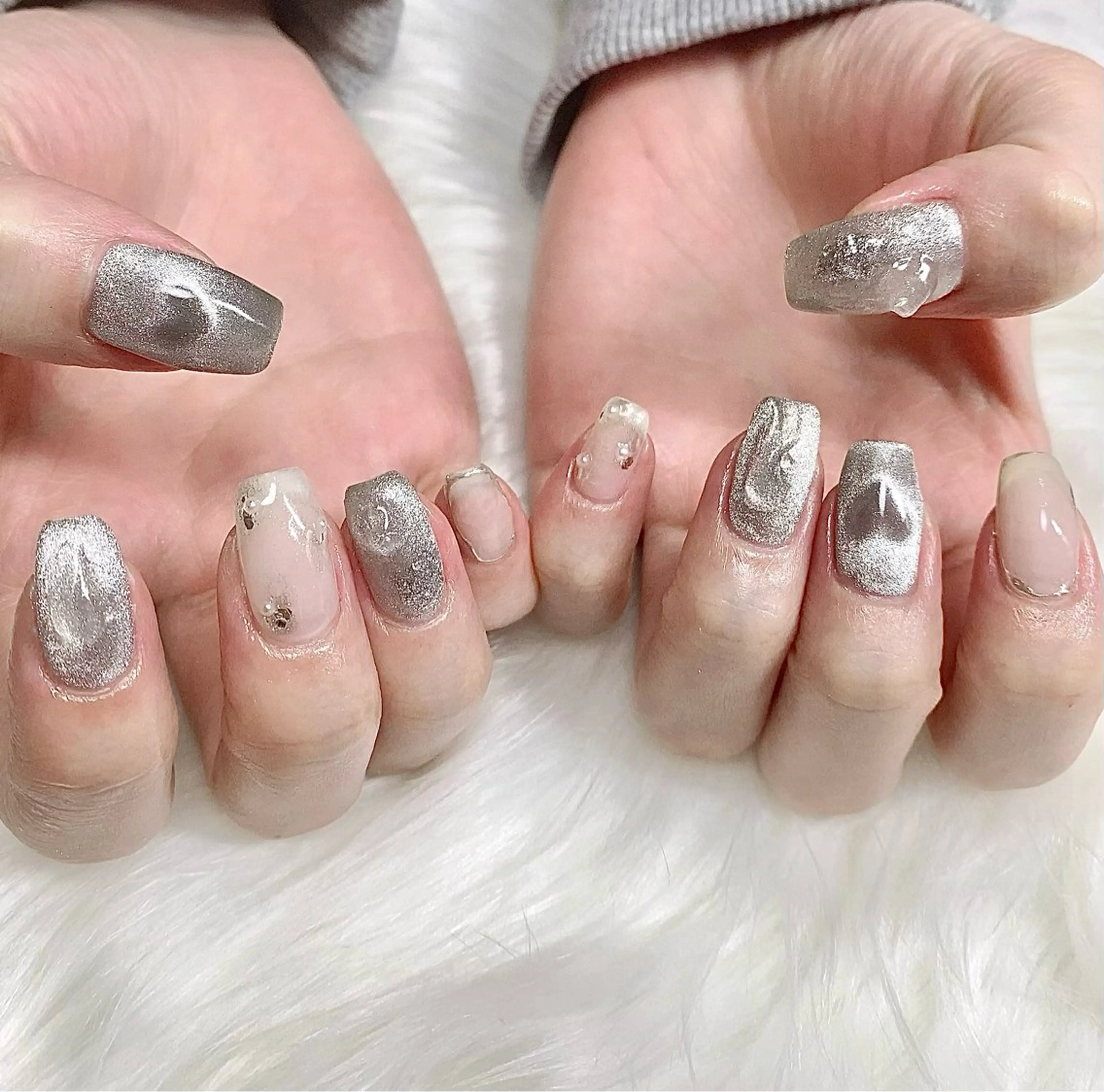 ミディアム ハンドネイル cattleya nailのネイルデザイン