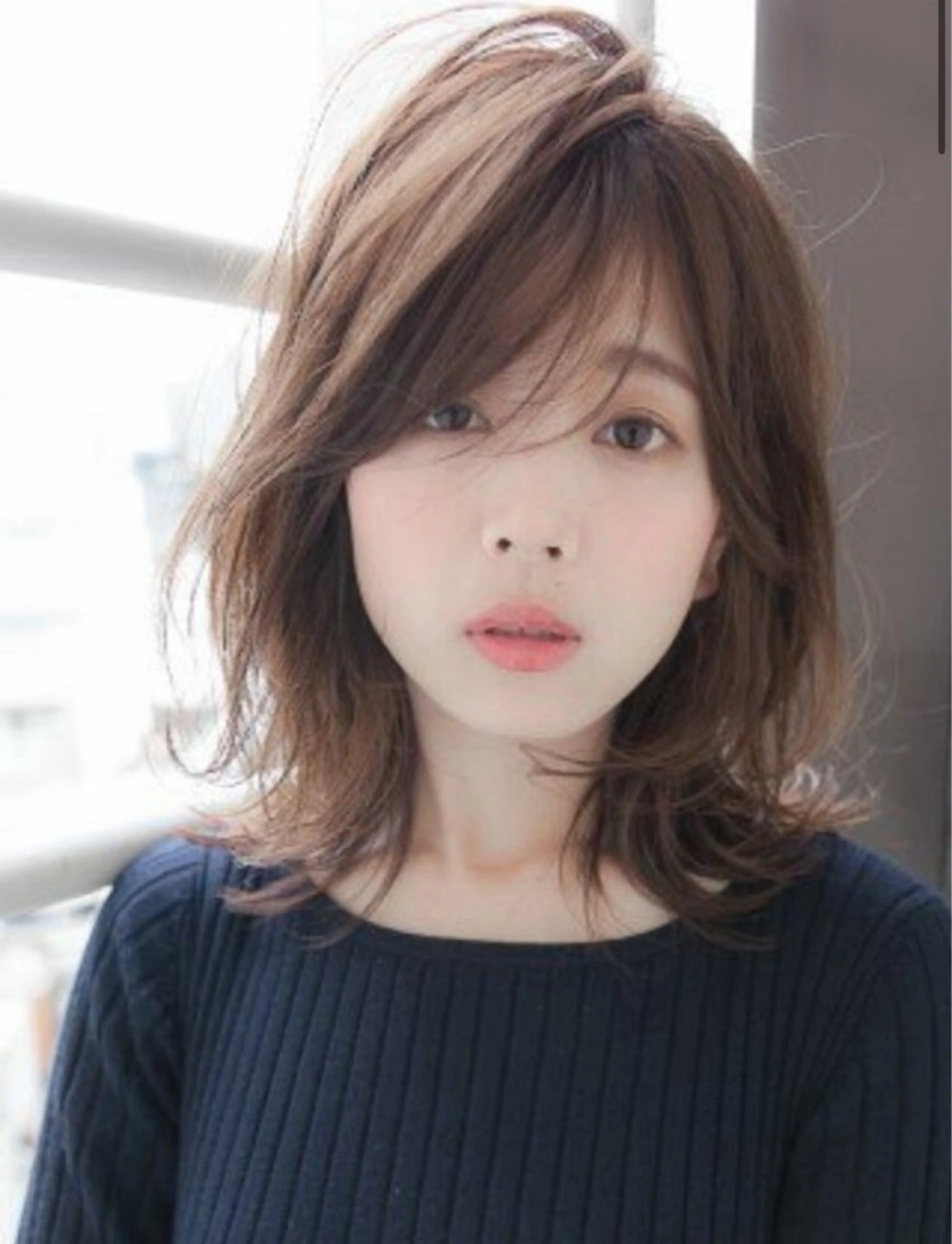 ミディアム ミディアムパーマ neaf 六本木店所属・六本木🫧パーマ 望月彩音のヘアスタイル